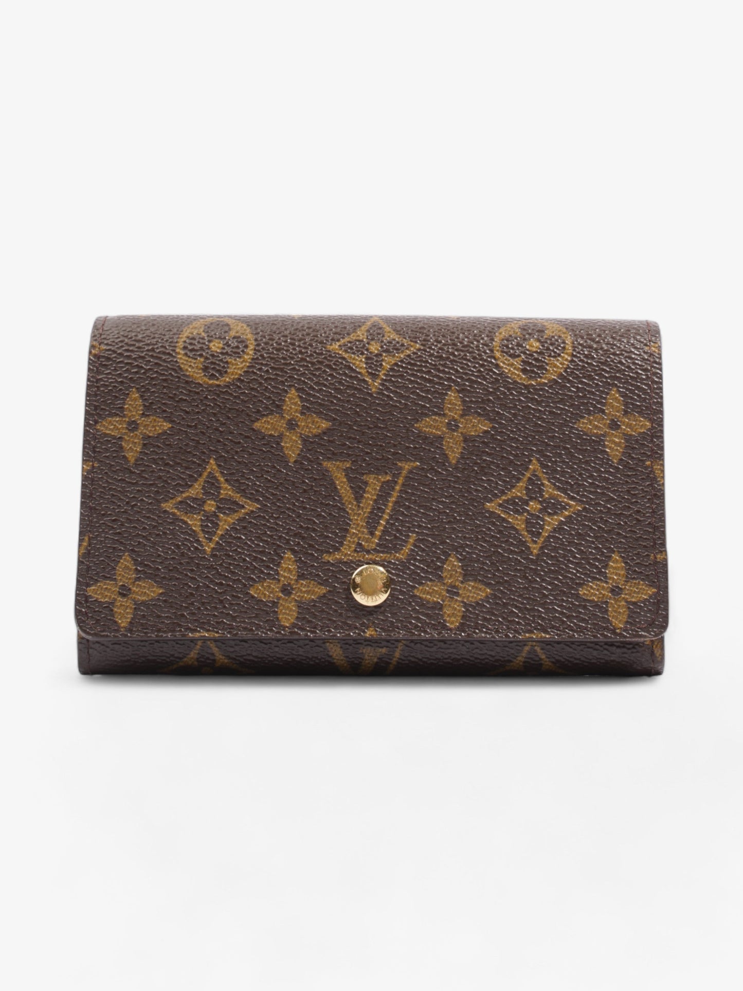 Louis Vuitton Compact Coated Monogram Canvas Coated Canvas Wallet Case Coated Canvas