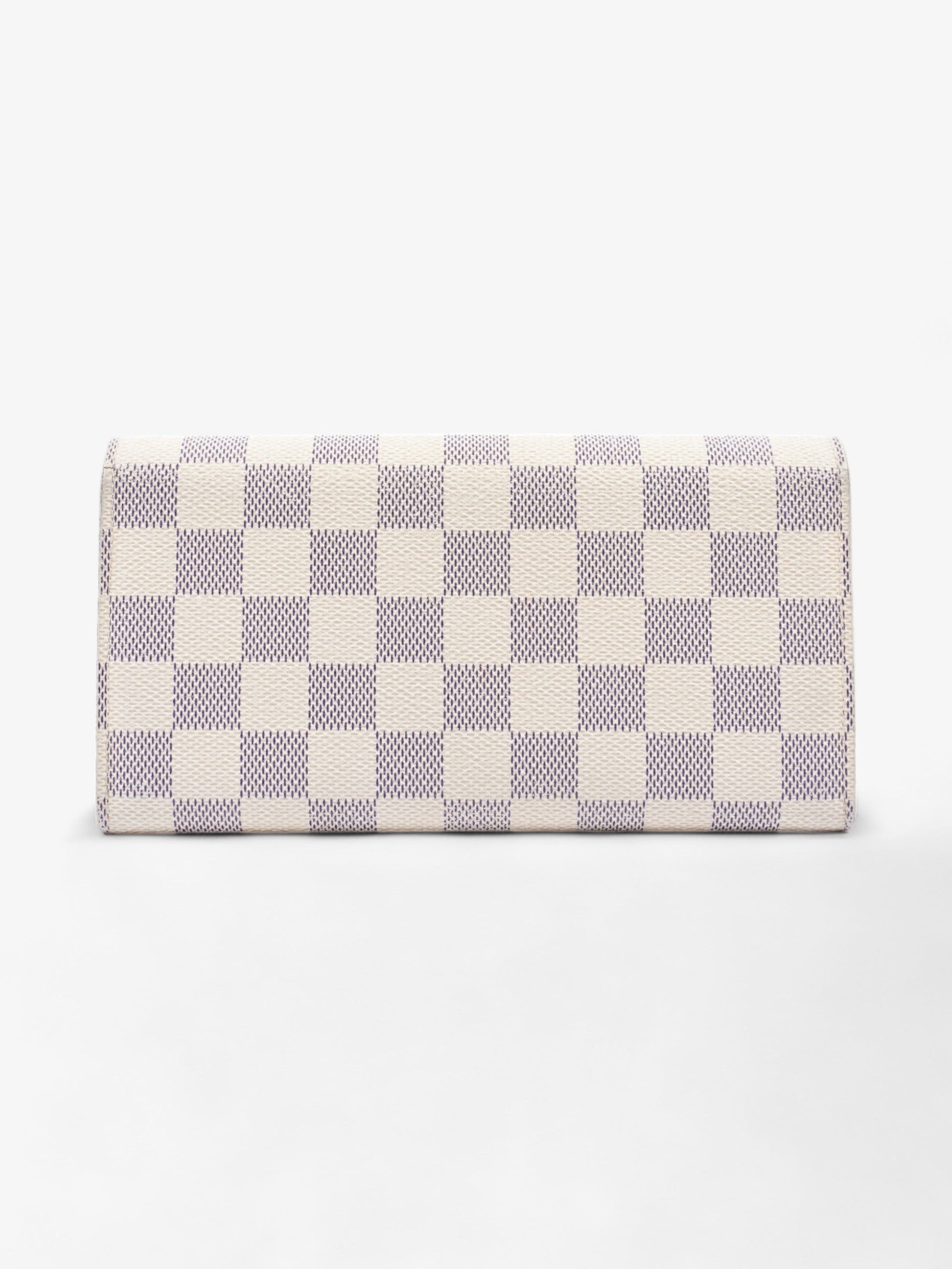Louis Vuitton Sarah Azur Canvas Damier Wallet Case Azur Canvas