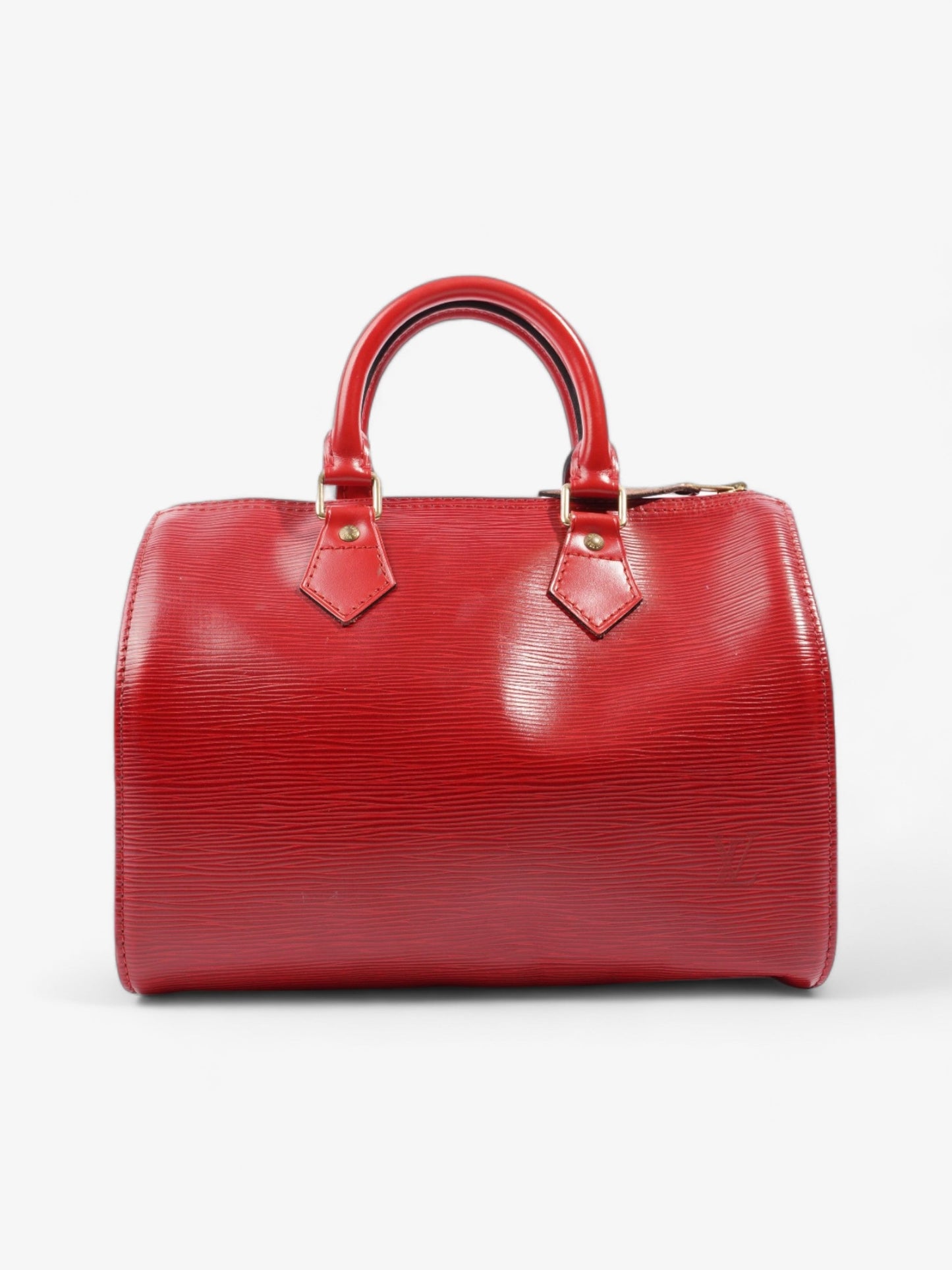 Louis Vuitton Speedy 25 Red Leather Epi Handbag