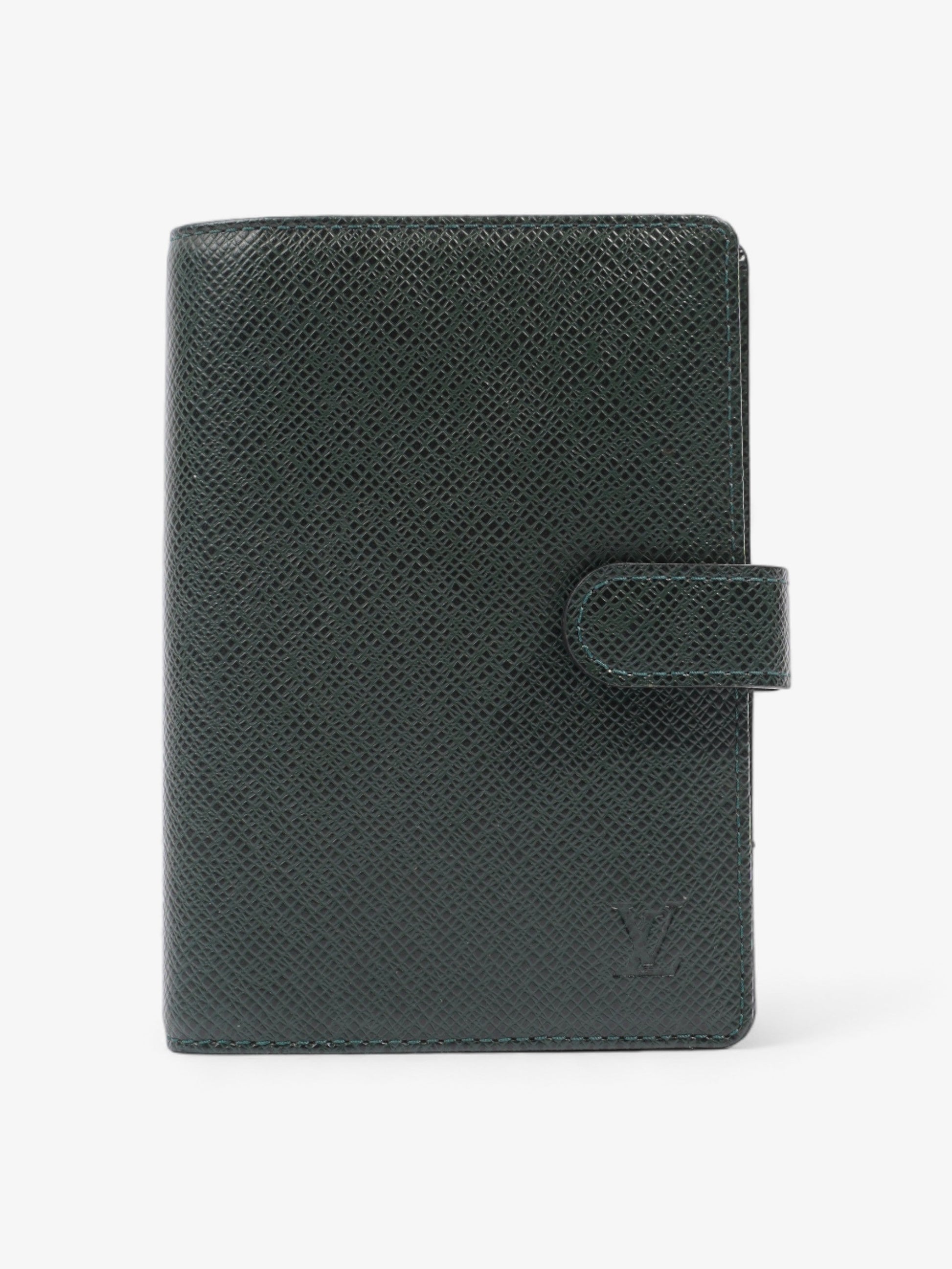 Louis Vuitton Agenda PM Leather Black Handbag