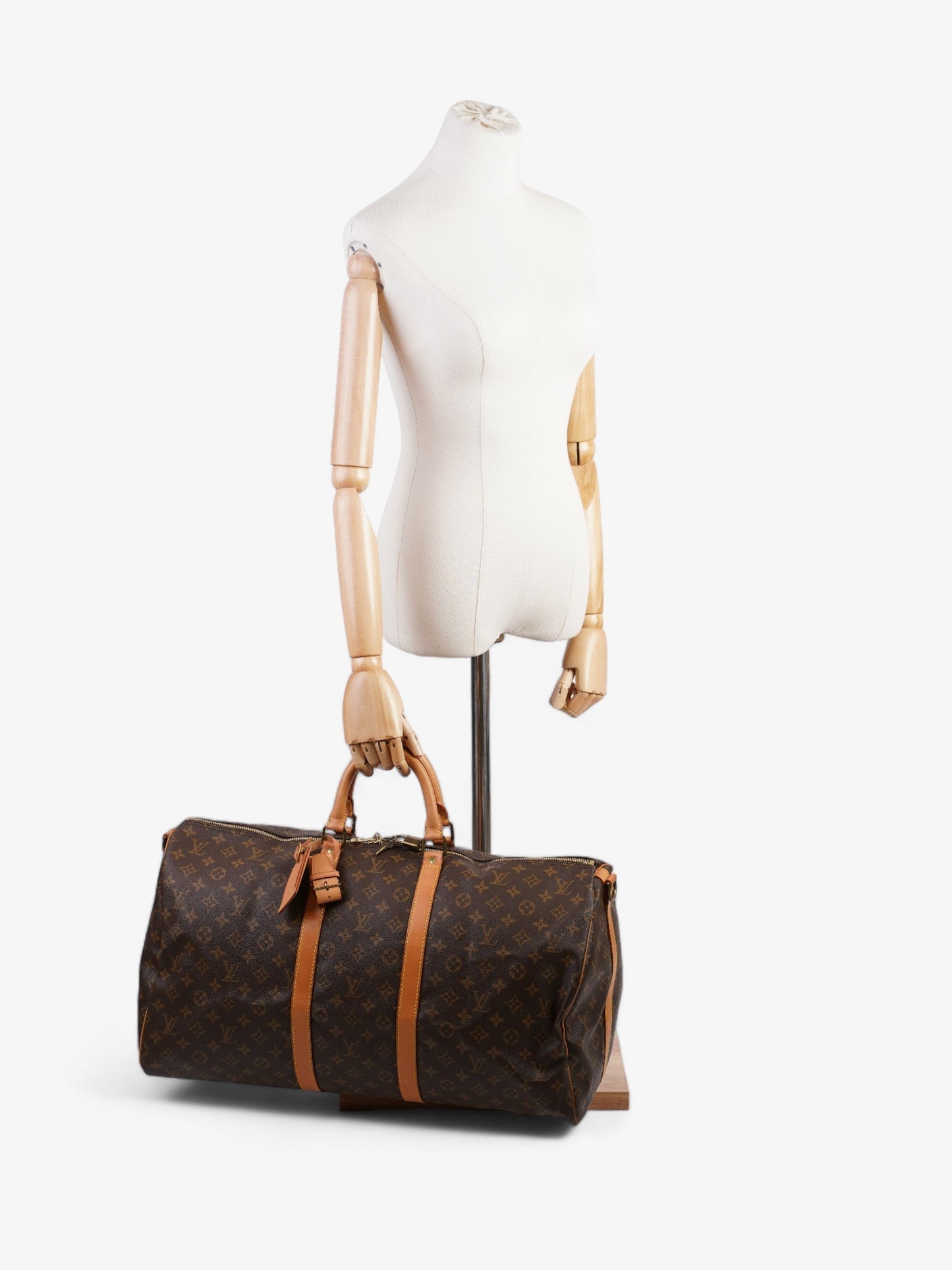 Louis Vuitton Keepall Bandouliere Coated 55 Monogram Canvas Coated Canvas Apparel Canvas 57