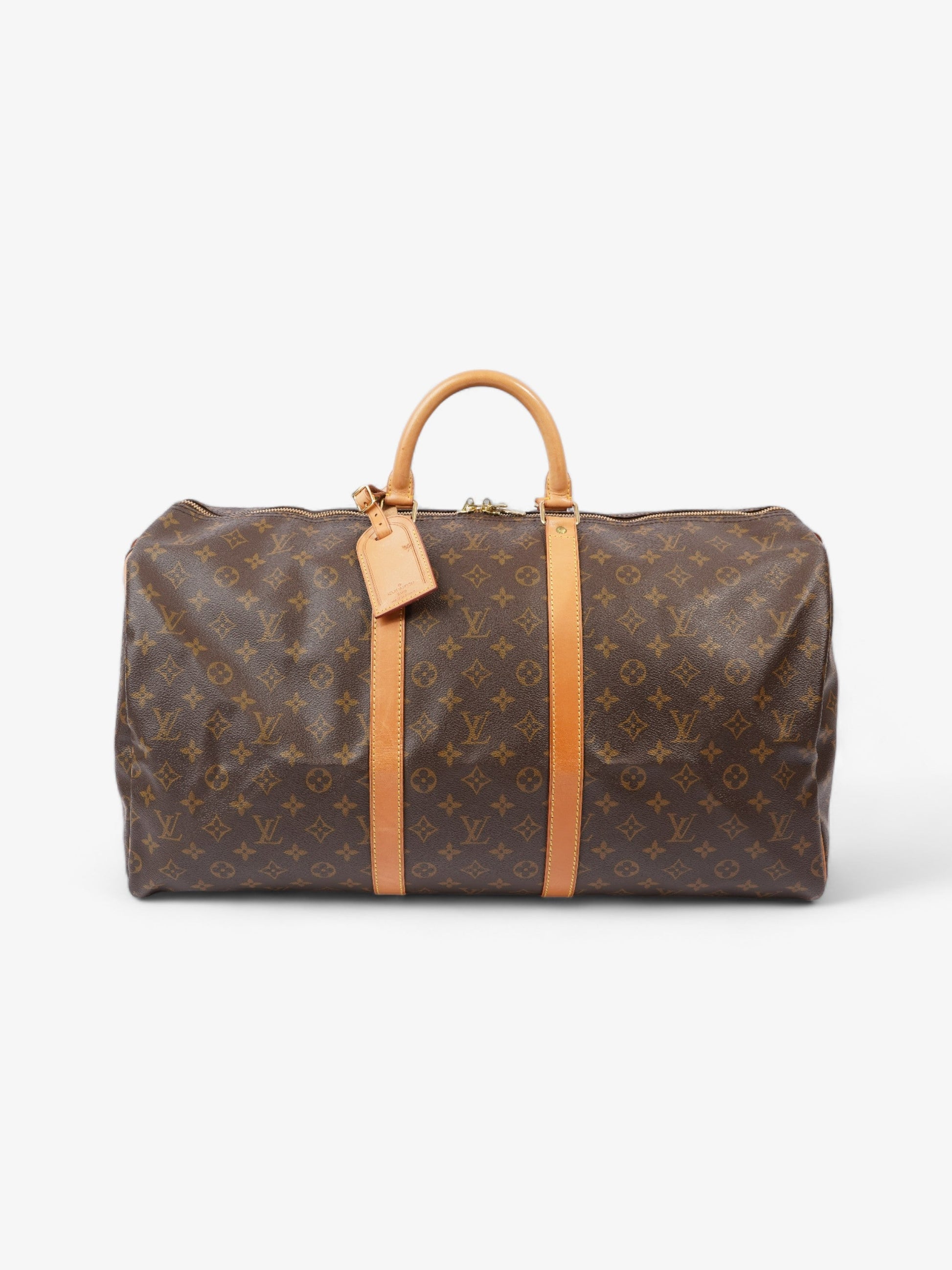 Louis Vuitton Keepall Coated 55 Monogram Canvas Coated Canvas Apparel Canvas 57