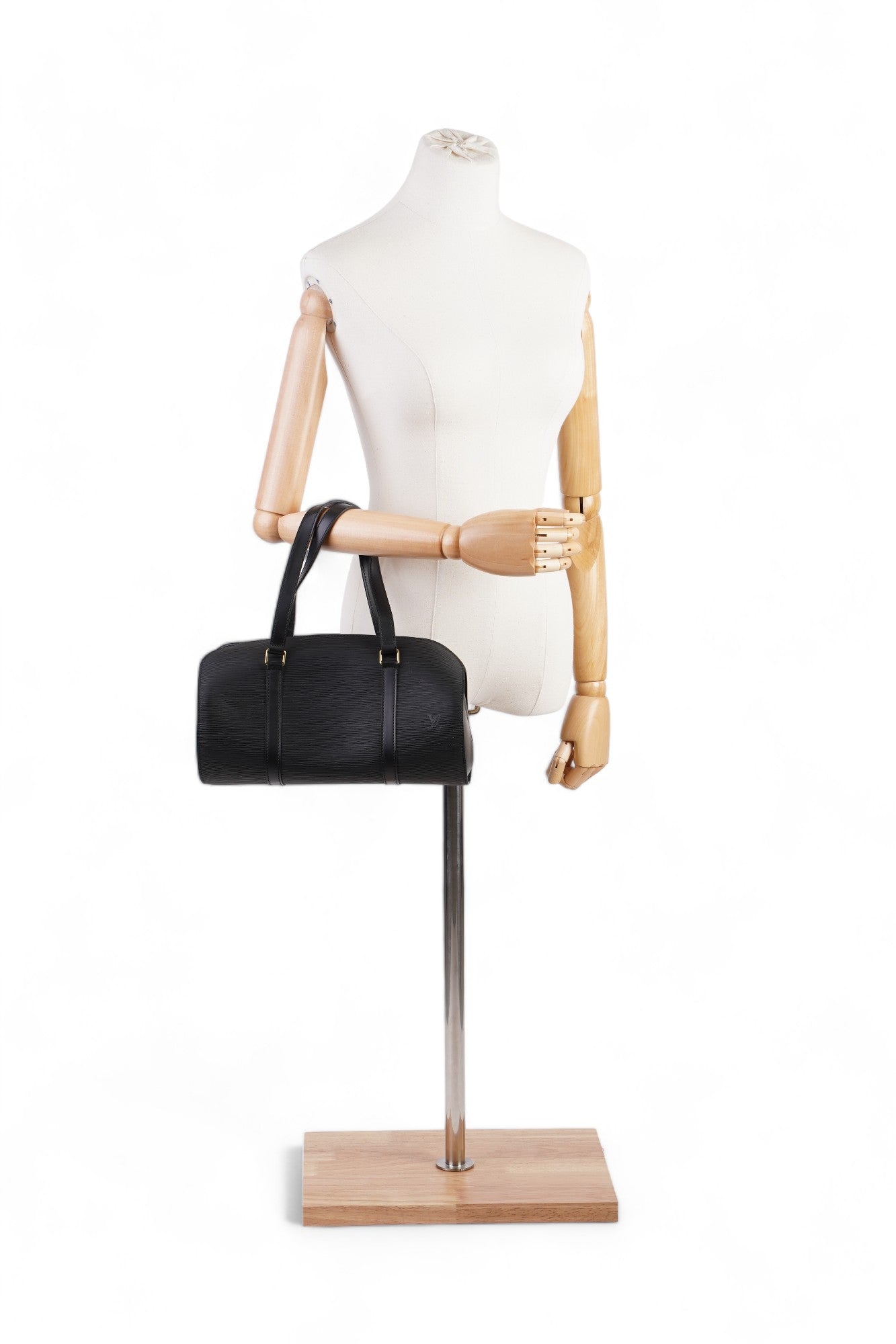 Louis Vuitton Soufflot Black Leather Epi Handbag Leather 2