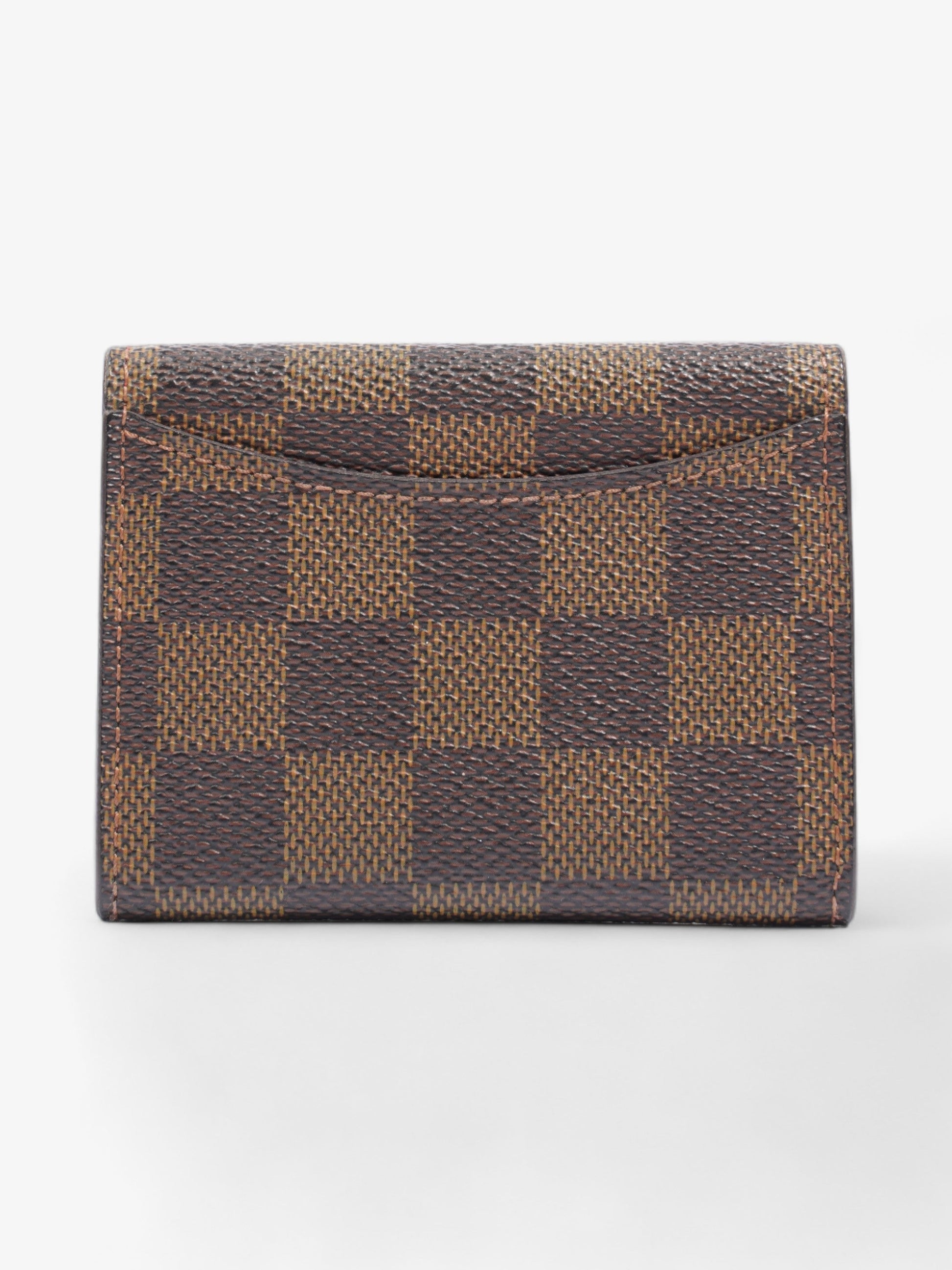 Louis Vuitton Coin Purse Ebene Coated Damier Canvas Coated Canvas Wallet Case