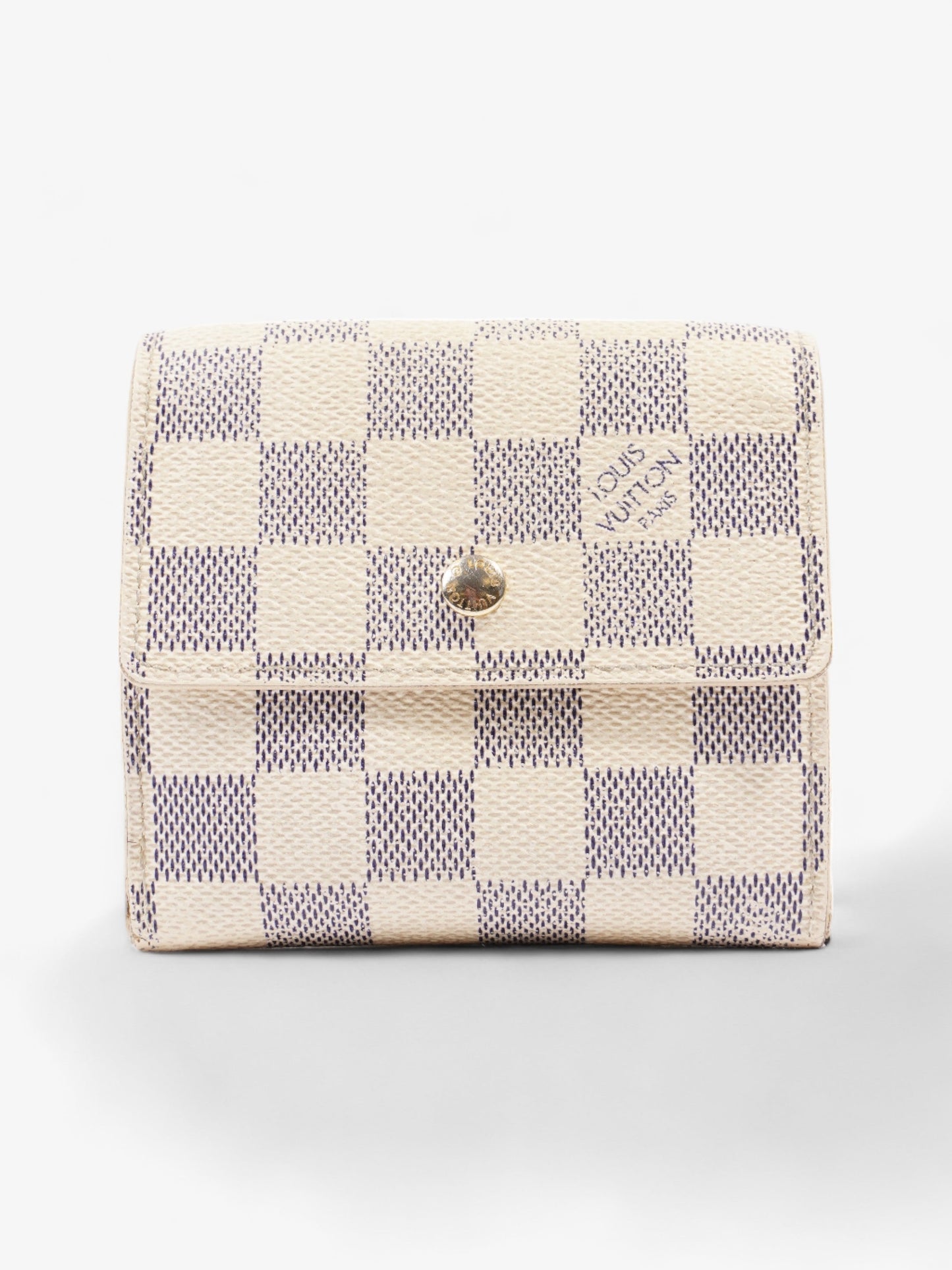 Louis Vuitton Compact Azur Coated Damier Canvas Coated Canvas Wallet Case