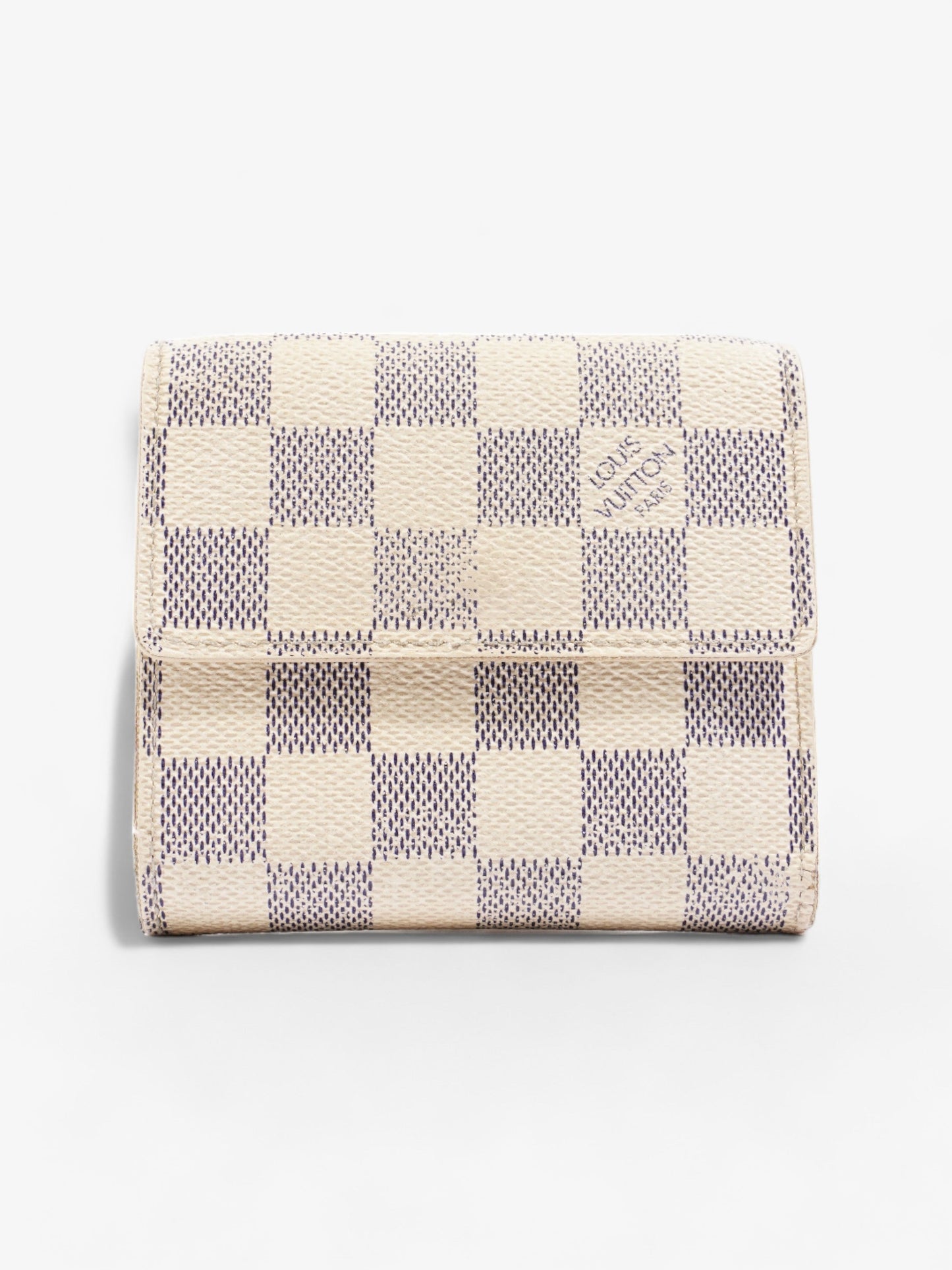 Louis Vuitton Compact Azur Coated Damier Canvas Coated Canvas Wallet Case