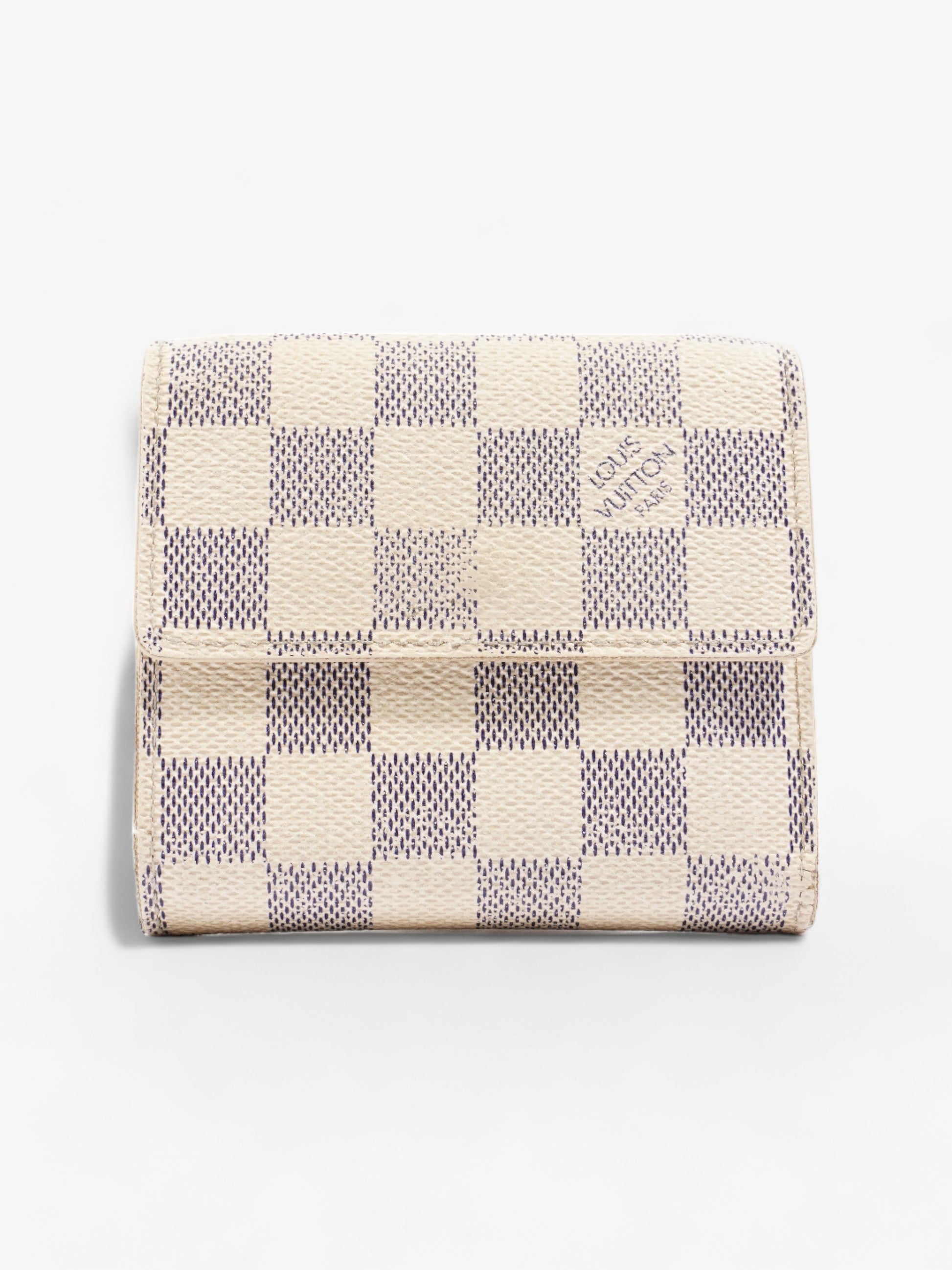 Louis Vuitton Compact Azur Coated Damier Canvas Coated Canvas Wallet Case