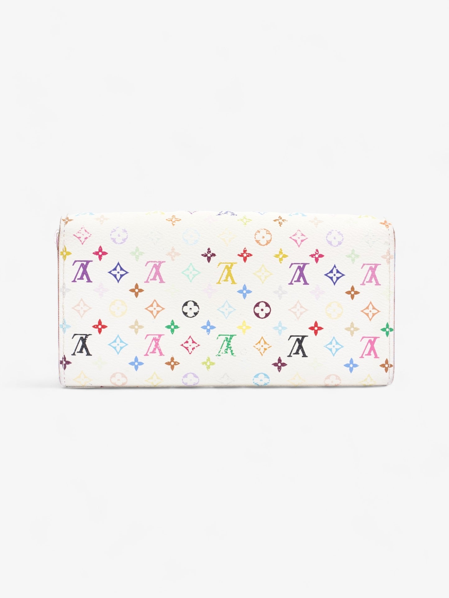 Louis Vuitton Sarah Coated Multicolour White Canvas Coated Canvas Wallet Case Coated Canvas