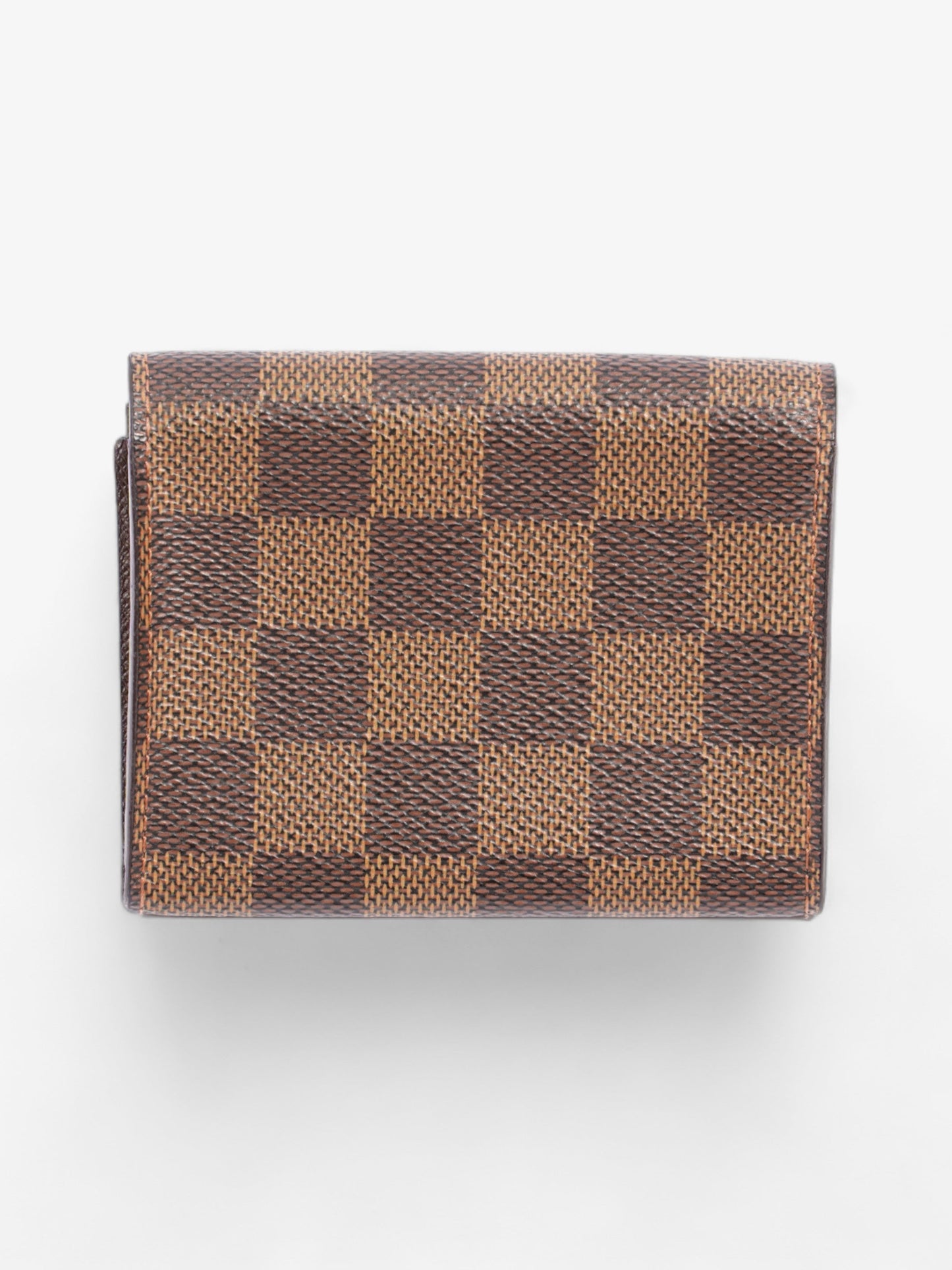 Louis Vuitton Card Ebene Coated Damier Canvas Coated Canvas Wallet Case