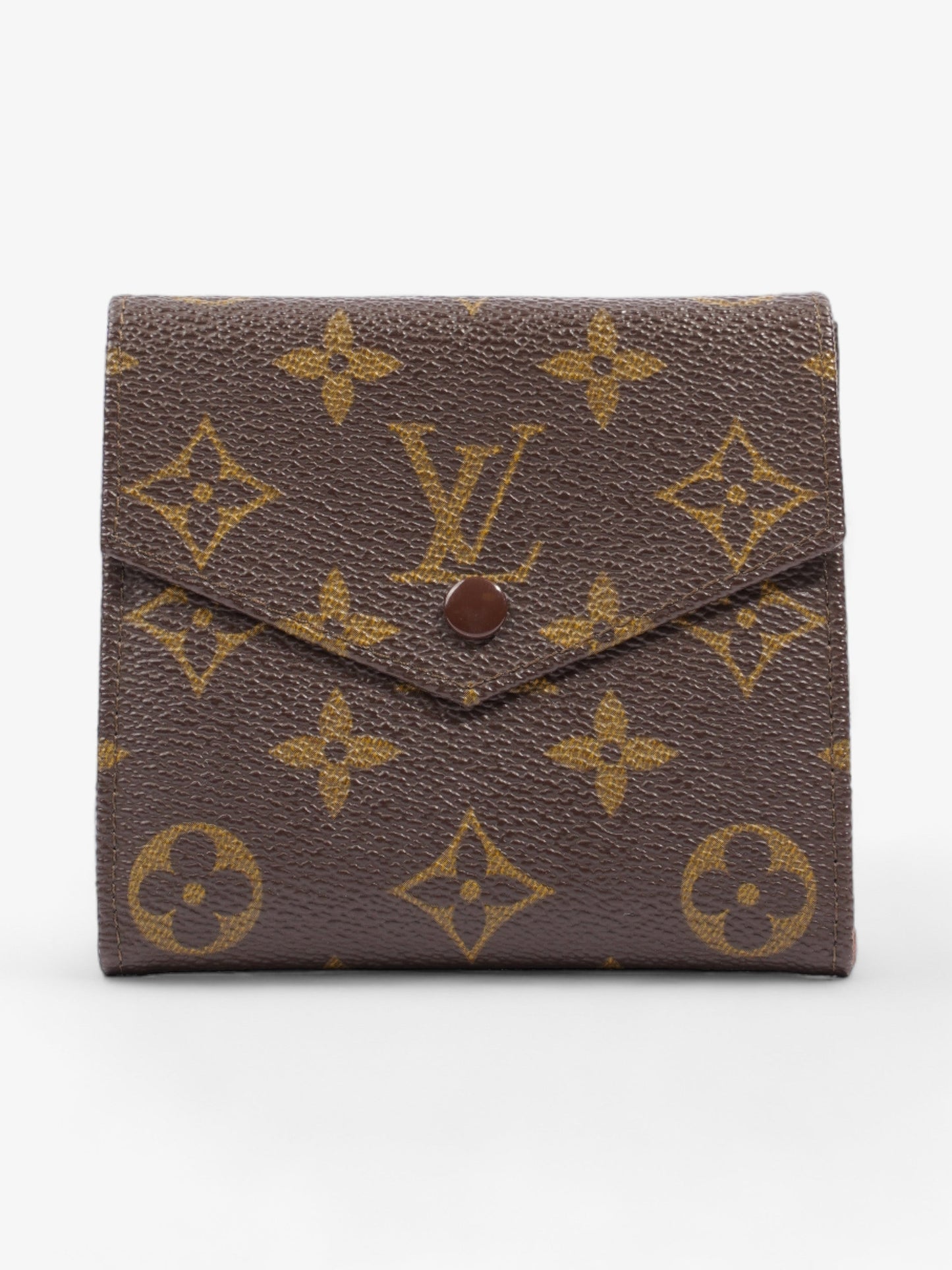 Louis Vuitton Compact Coated Monogram Canvas Coated Canvas Wallet Case Canvas 2