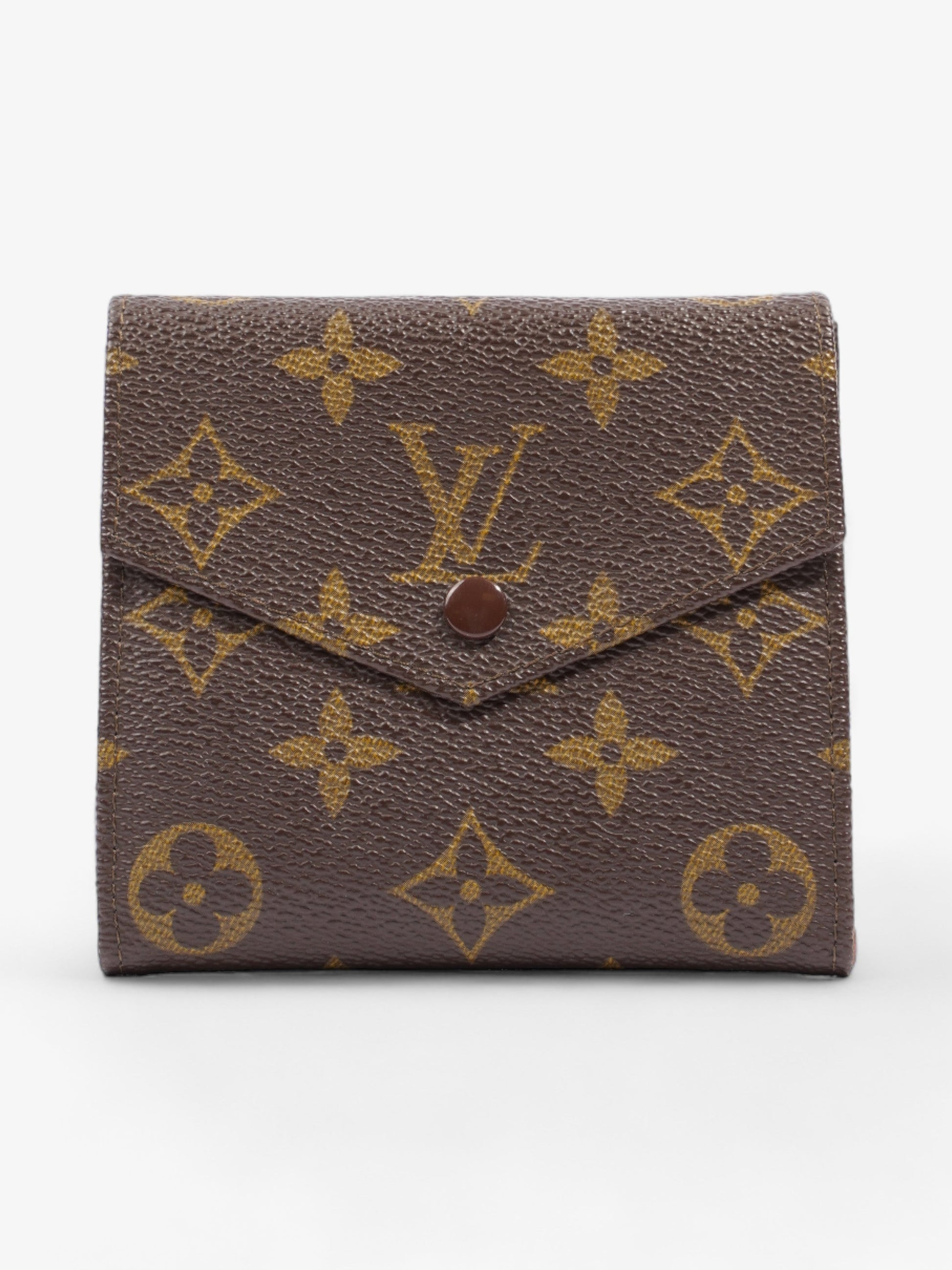 Louis Vuitton Compact Coated Monogram Canvas Coated Canvas Wallet Case Canvas 2