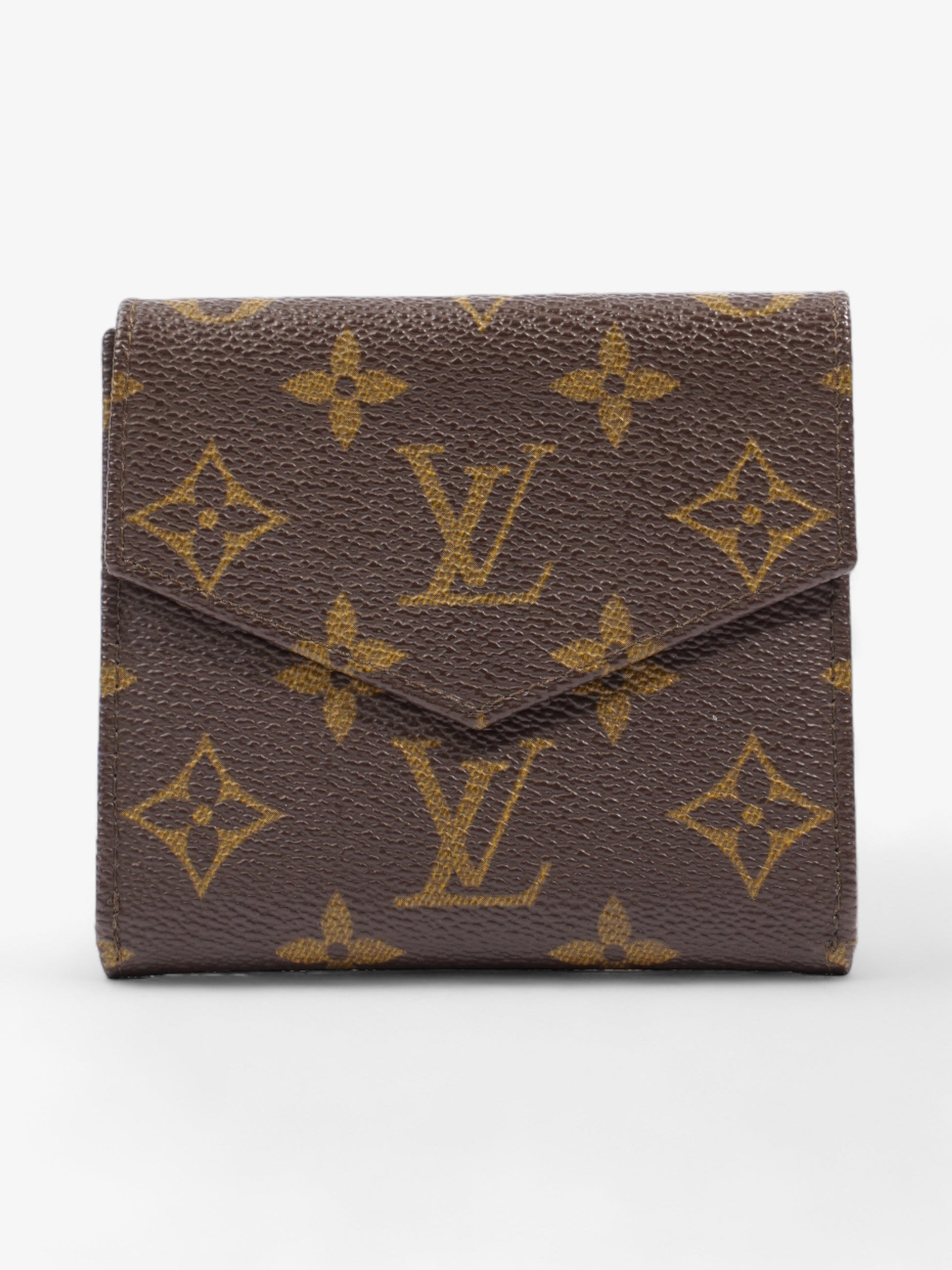 Louis Vuitton Compact Coated Monogram Canvas Coated Canvas Wallet Case Canvas 2