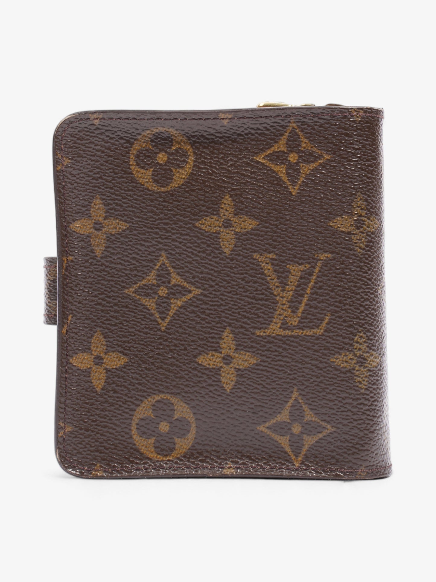 Louis Vuitton Compact Coated Monogram Canvas Coated Canvas Wallet Case Canvas 1