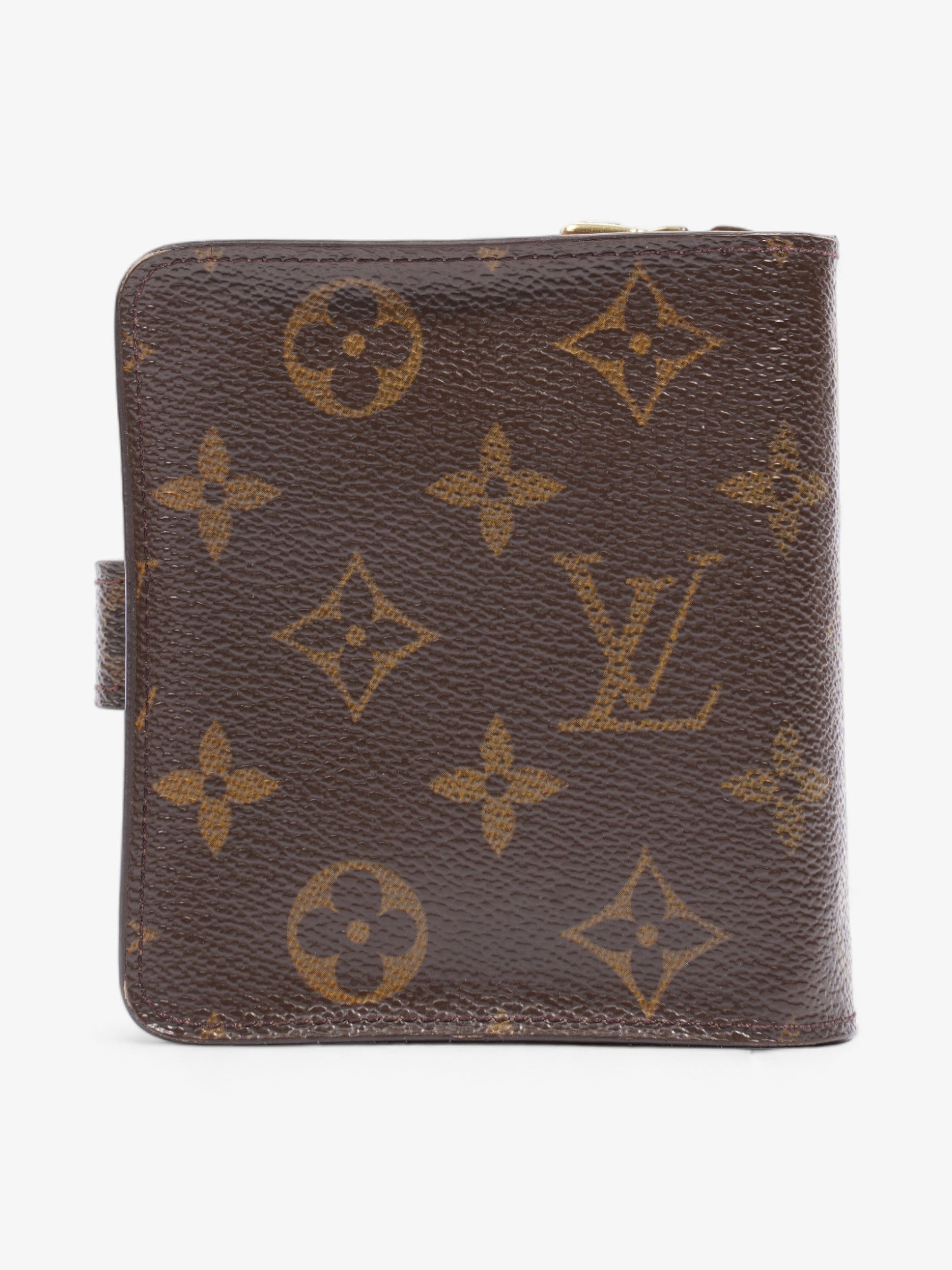 Louis Vuitton Compact Coated Monogram Canvas Coated Canvas Wallet Case Canvas 1