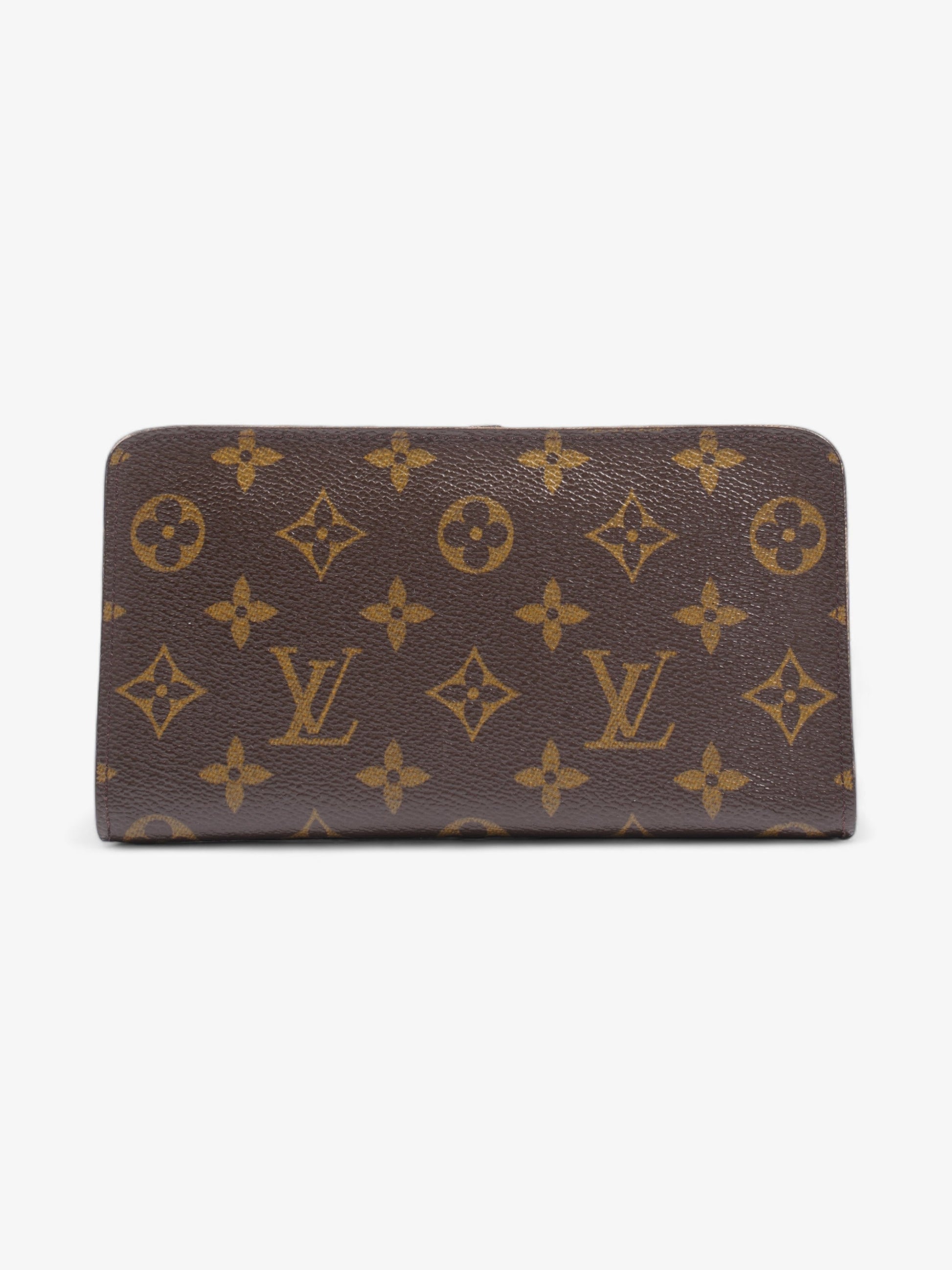 Louis Vuitton Zip Round Coated Monogram Canvas Coated Canvas Wallet Case