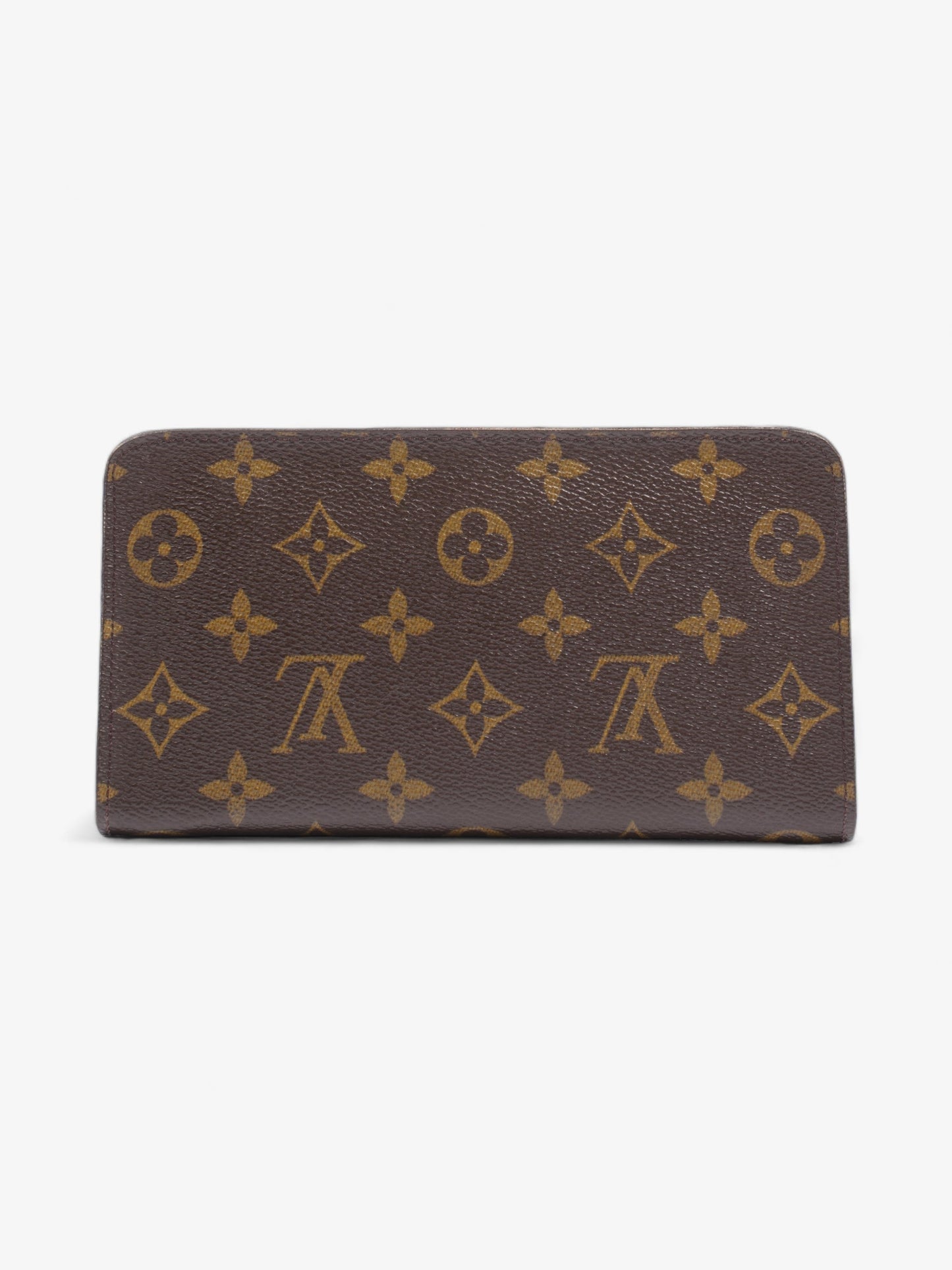 Louis Vuitton Zip Round Coated Monogram Canvas Coated Canvas Wallet Case