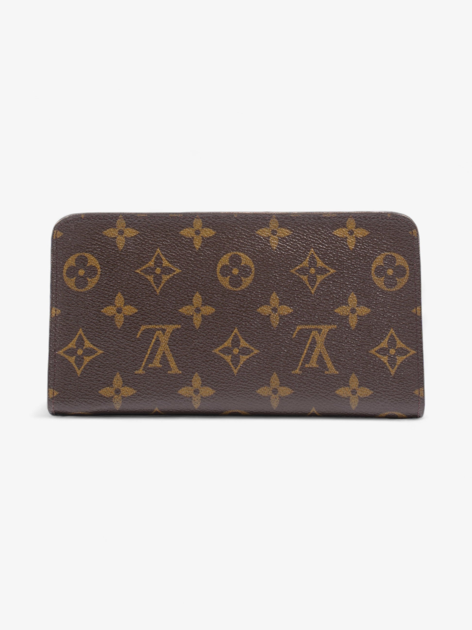 Louis Vuitton Zip Round Coated Monogram Canvas Coated Canvas Wallet Case