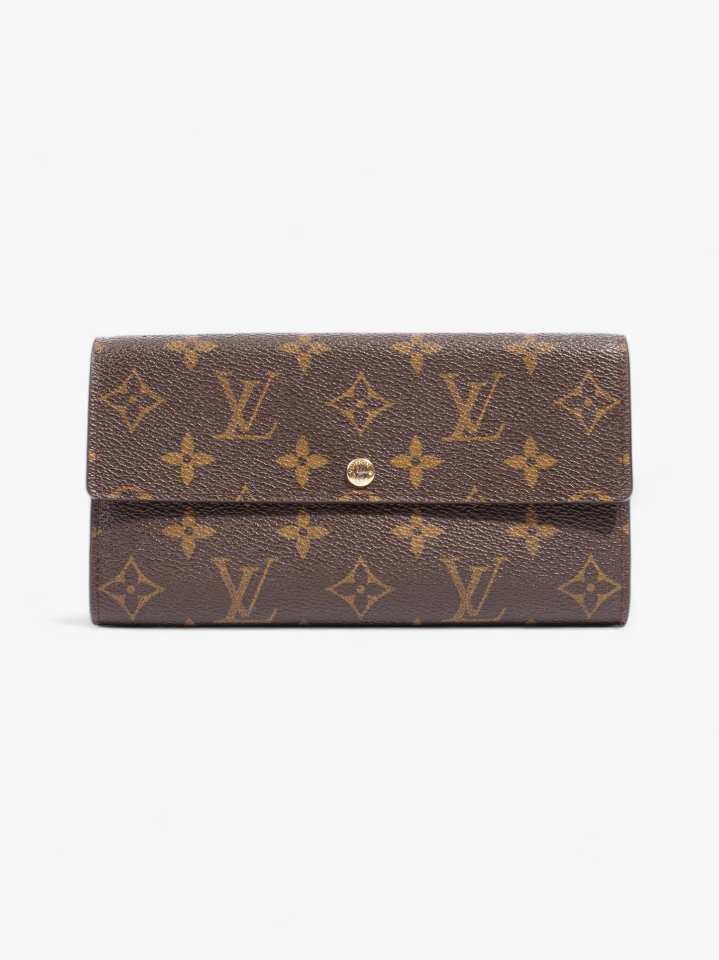 Louis Vuitton Portefeuille Sarah Coated Monogram Canvas Coated Canvas Wallet Case