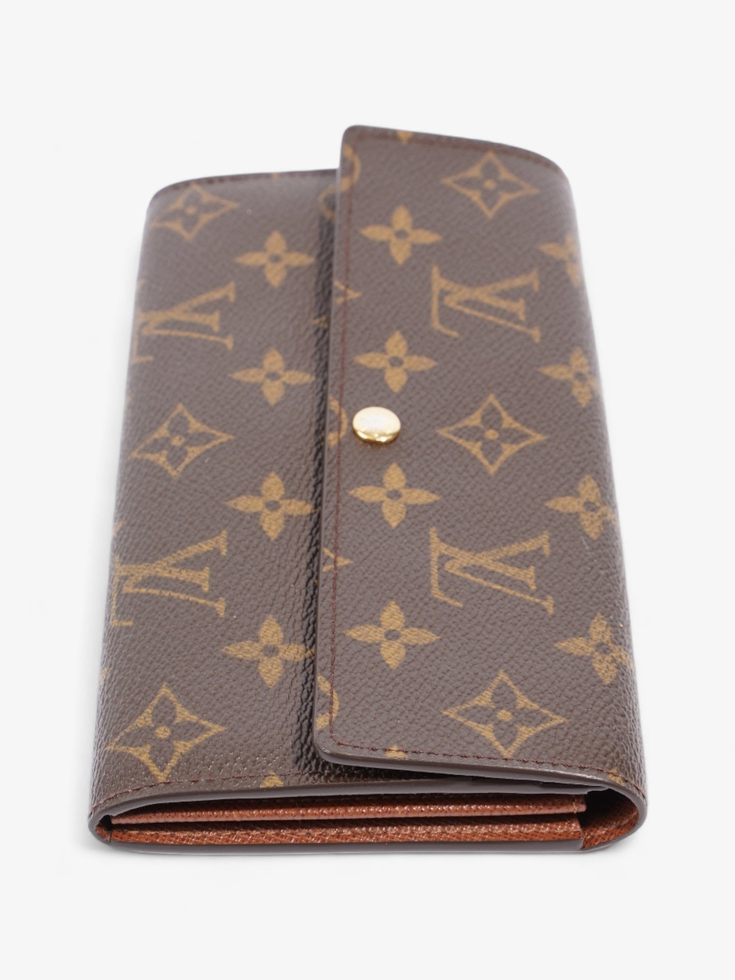 Louis Vuitton Portefeuille Sarah Coated Monogram Canvas Coated Canvas Wallet Case