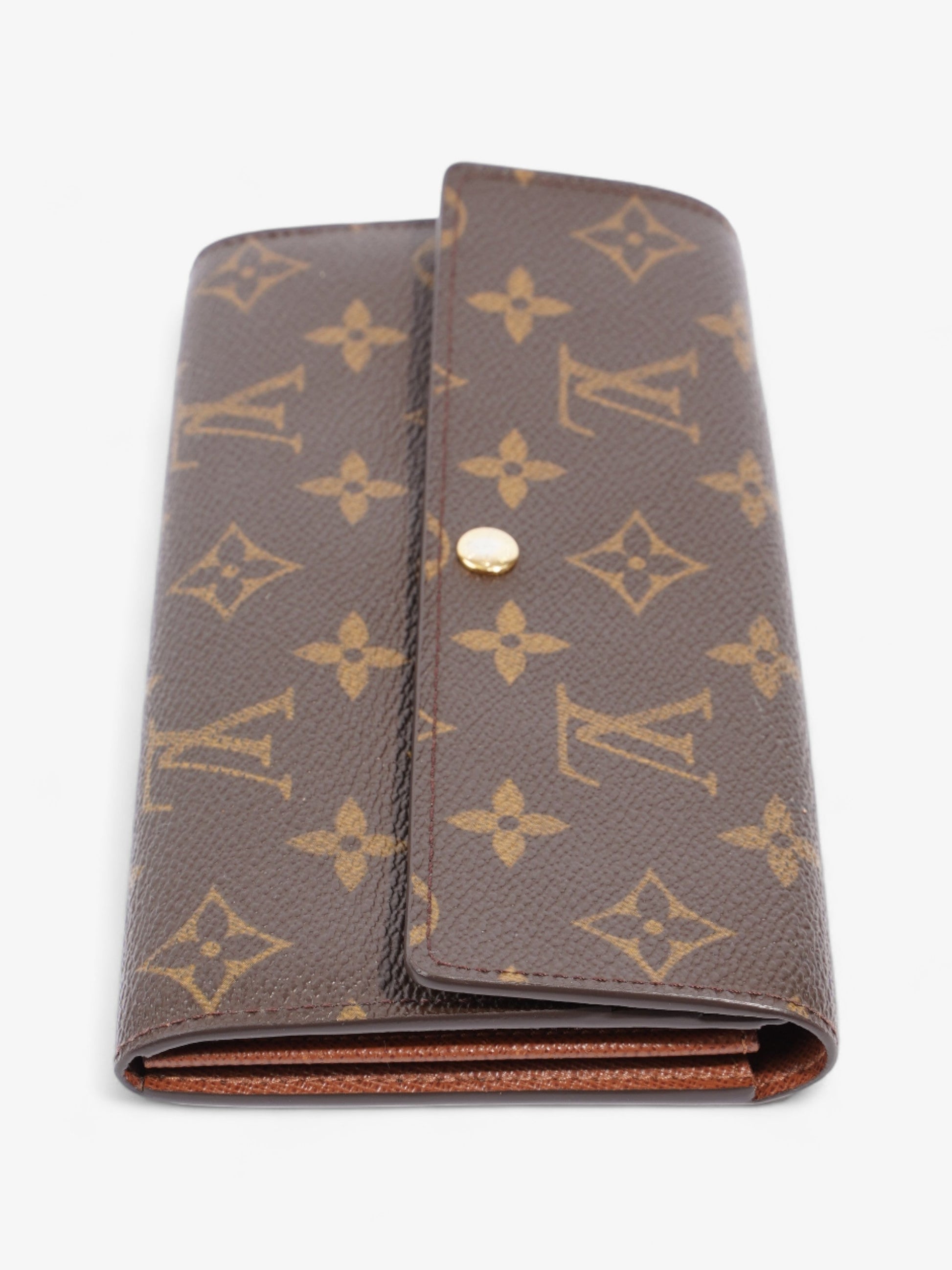Louis Vuitton Portefeuille Sarah Coated Monogram Canvas Coated Canvas Wallet Case