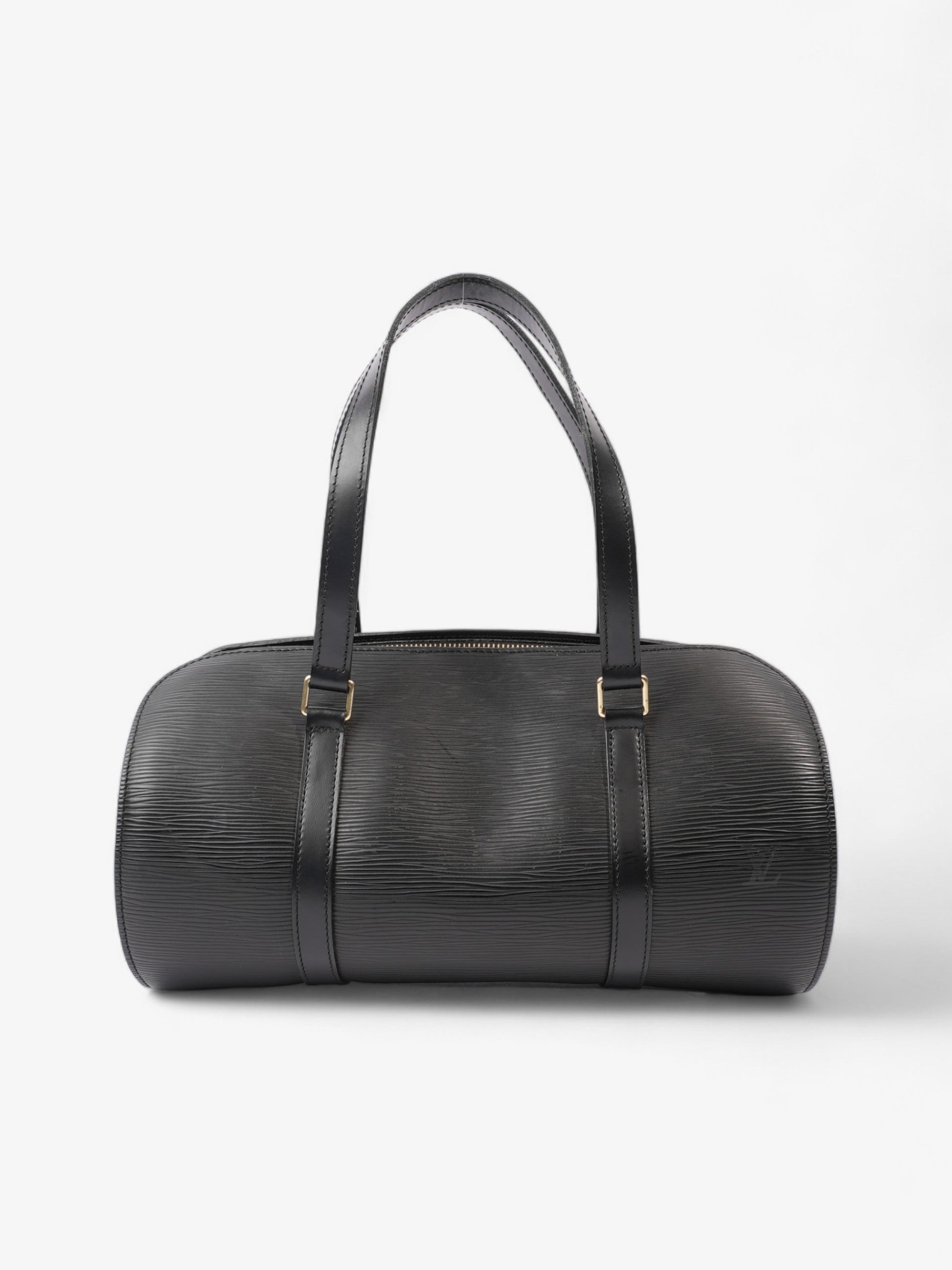Louis Vuitton Soufflot Black Leather Epi Handbag 7