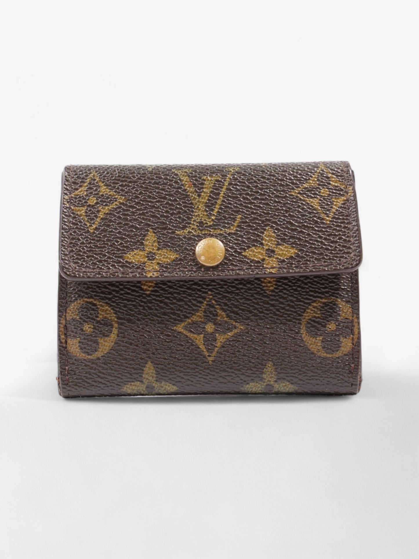 Louis Vuitton Fold Over Coated Monogram Canvas Coated Canvas Wallet Case
