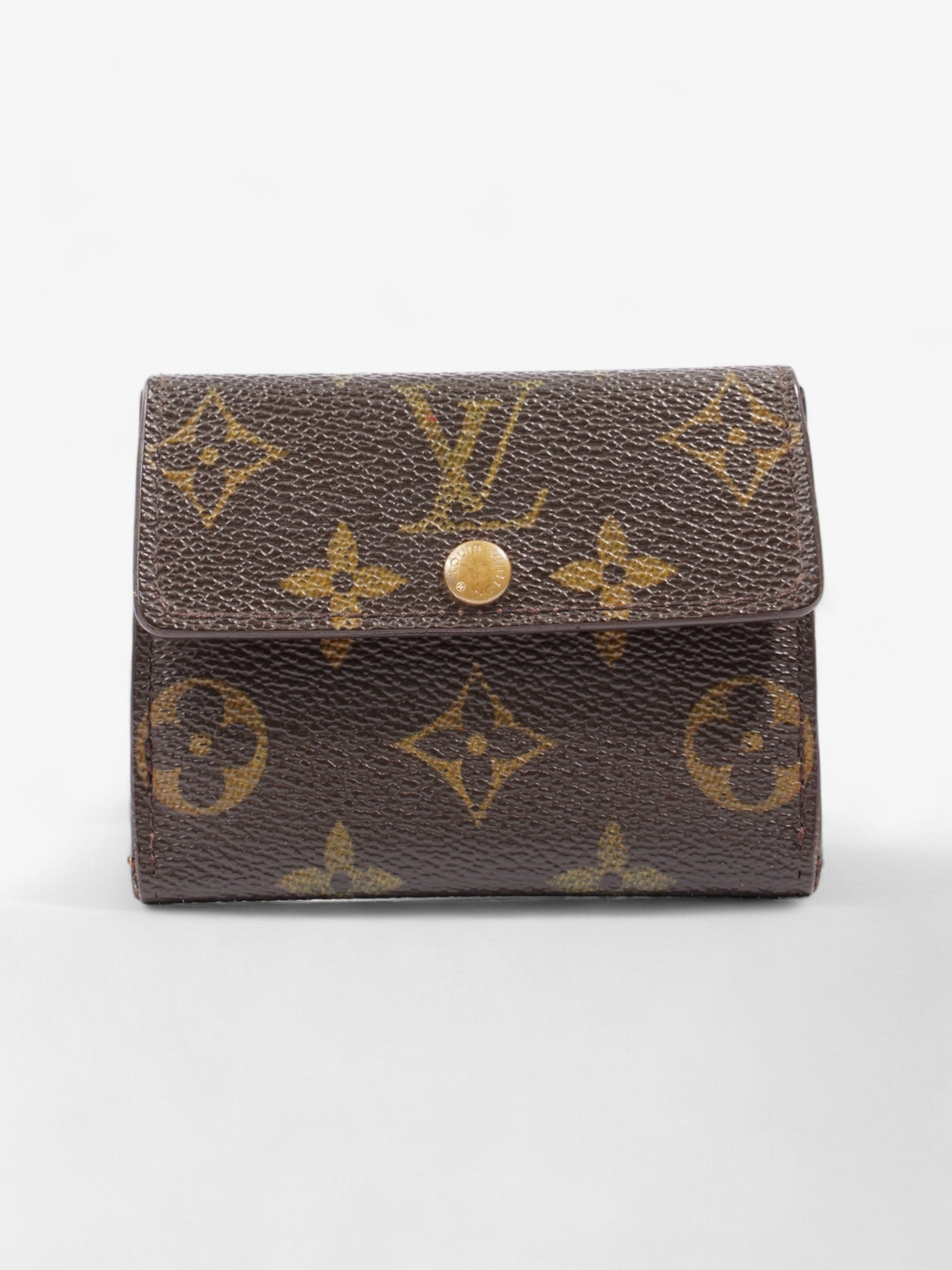 Louis Vuitton Fold Over Coated Monogram Canvas Coated Canvas Wallet Case
