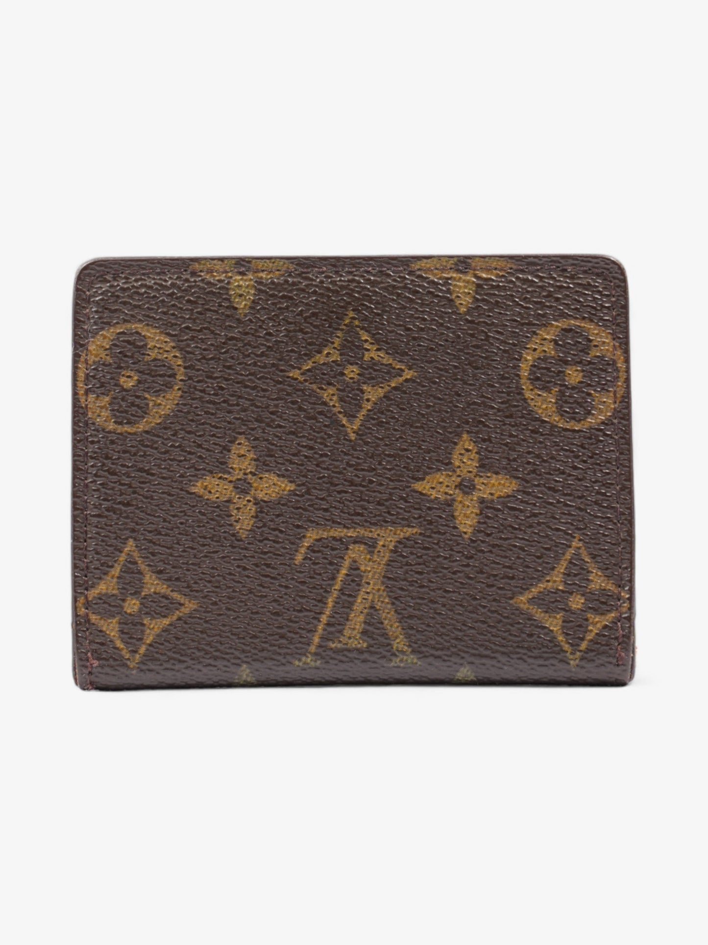 Louis Vuitton Fold Over Coated Monogram Canvas Coated Canvas Wallet Case