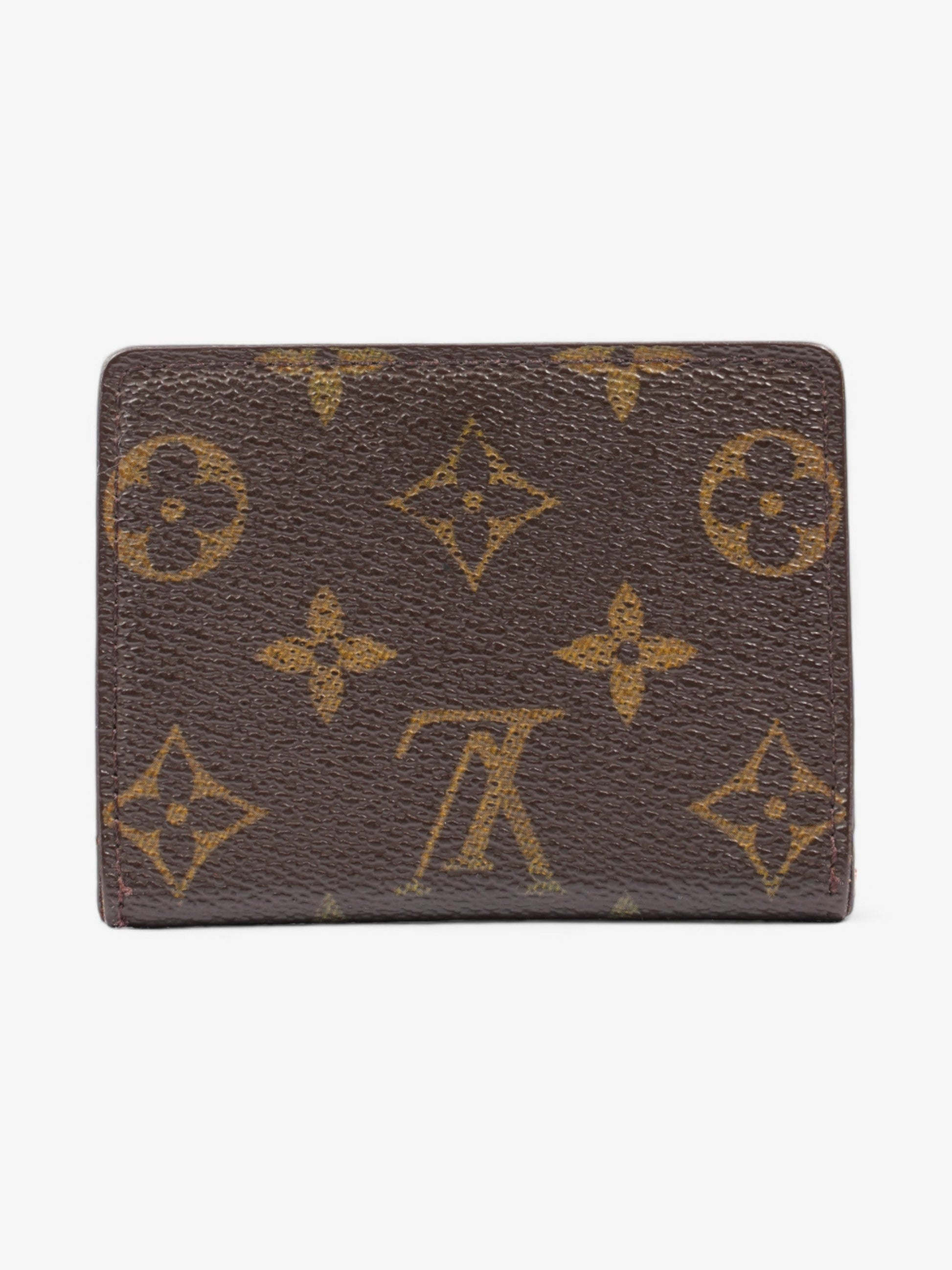 Louis Vuitton Fold Over Coated Monogram Canvas Coated Canvas Wallet Case