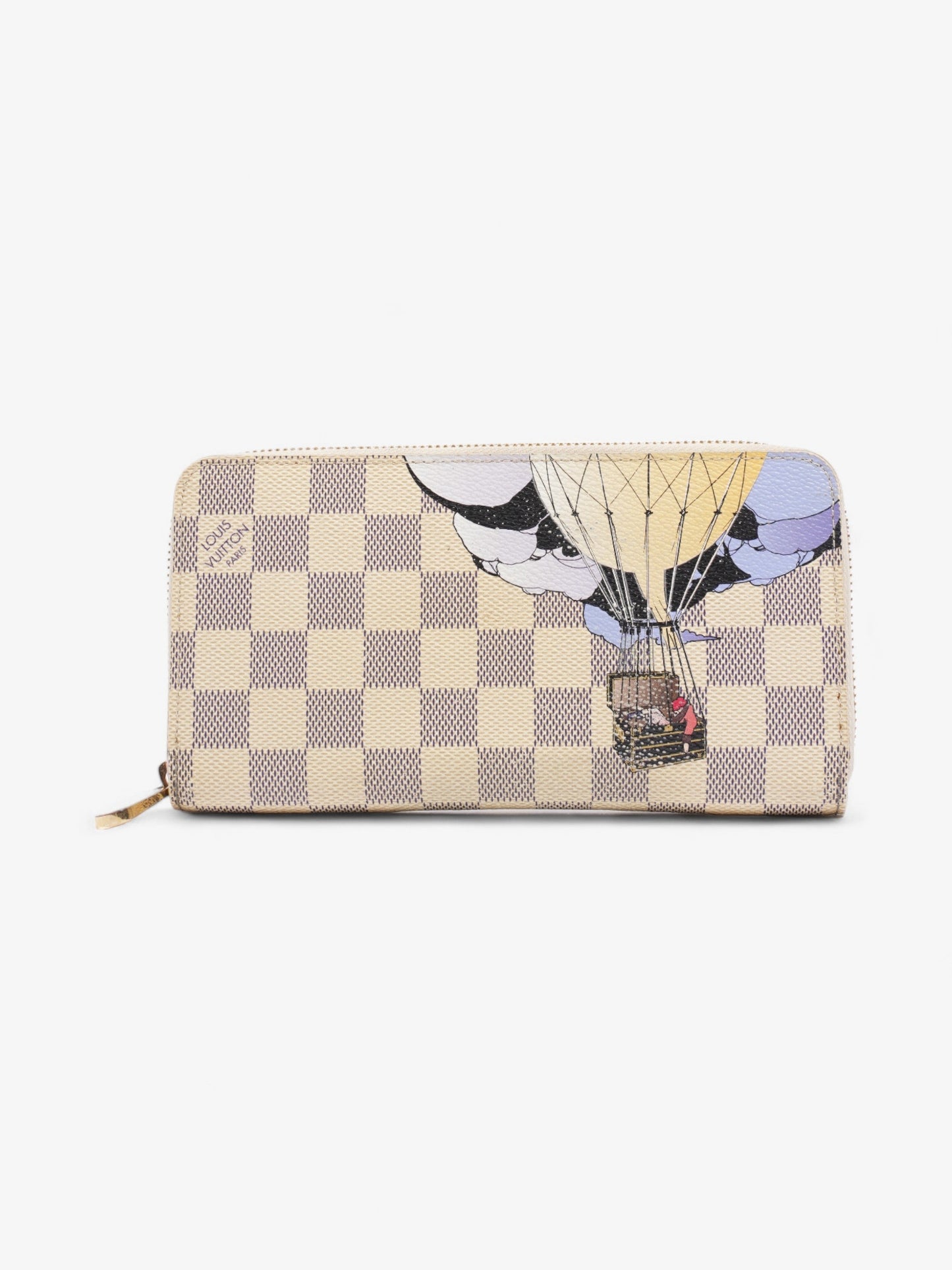 Louis Vuitton Ilustre Zippy Azur Coated Damier Canvas Coated Canvas Wallet Case