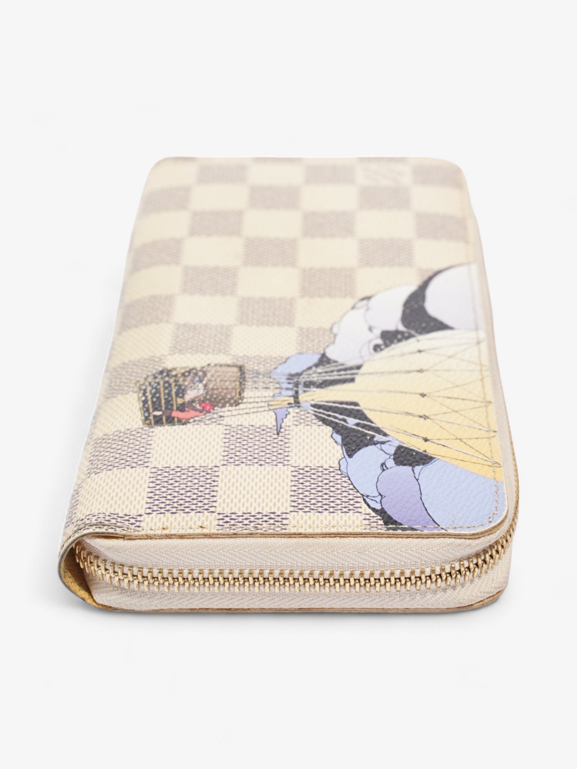 Louis Vuitton Ilustre Zippy Azur Coated Damier Canvas Coated Canvas Wallet Case