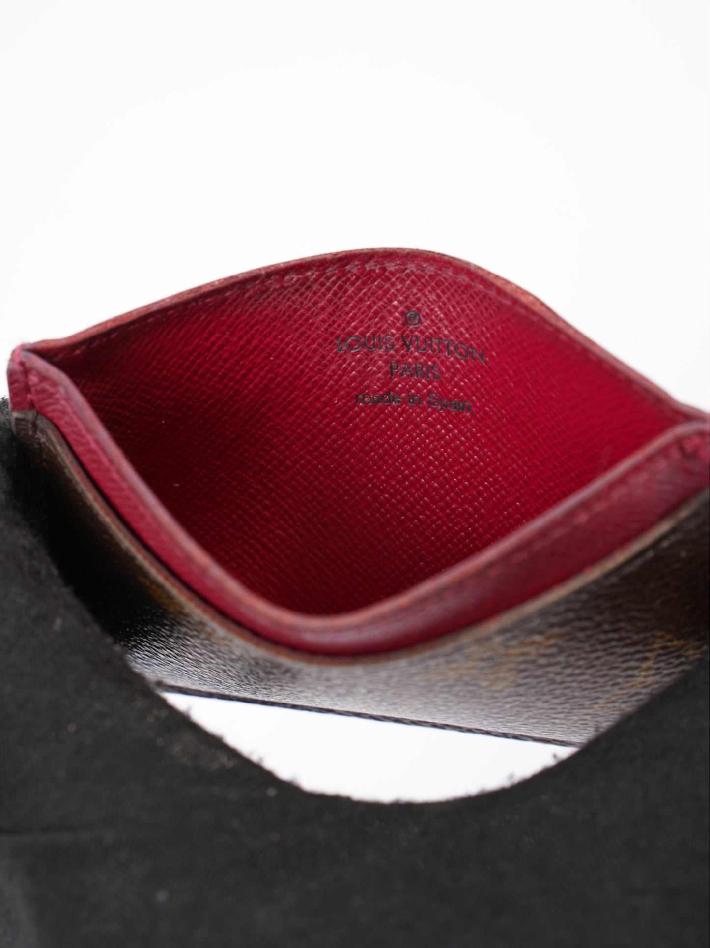 Louis Vuitton Porte Cartes Fuschia Coated Monogram Canvas Coated Canvas Apparel