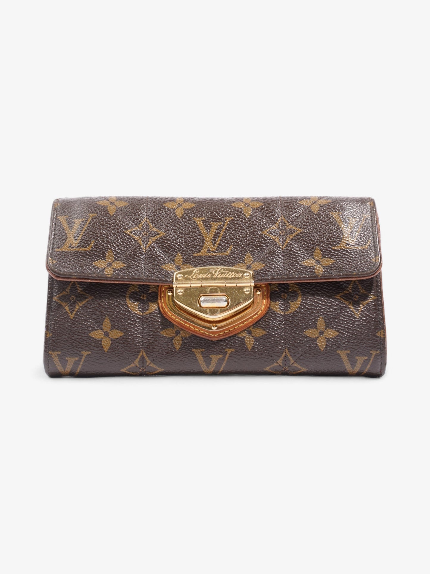 Louis Vuitton Portefeuille Sarah Long Coated Monogram Canvas Coated Canvas Wallet Case