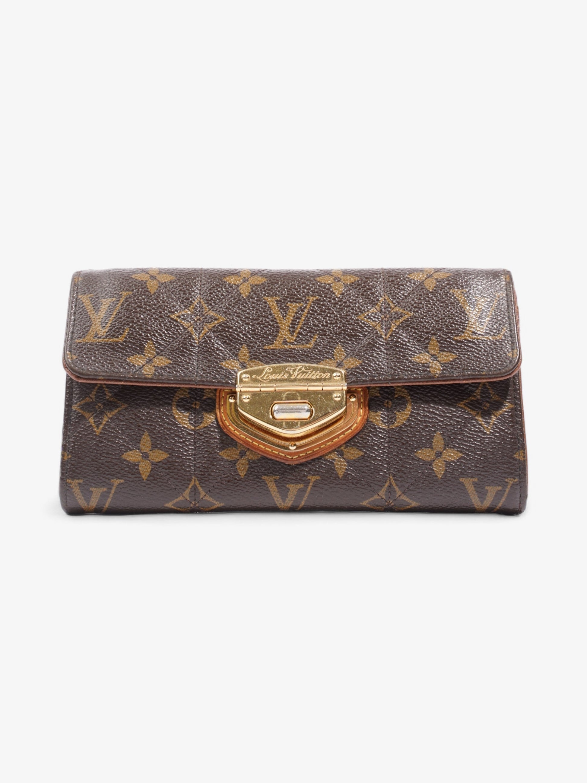 Louis Vuitton Portefeuille Sarah Long Coated Monogram Canvas Coated Canvas Wallet Case