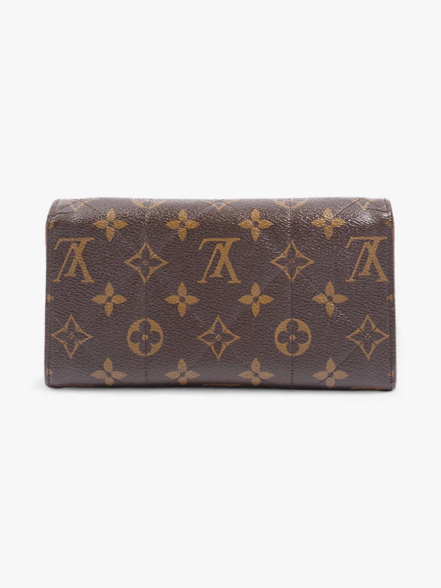 Louis Vuitton Portefeuille Sarah Long Coated Monogram Canvas Coated Canvas Wallet Case