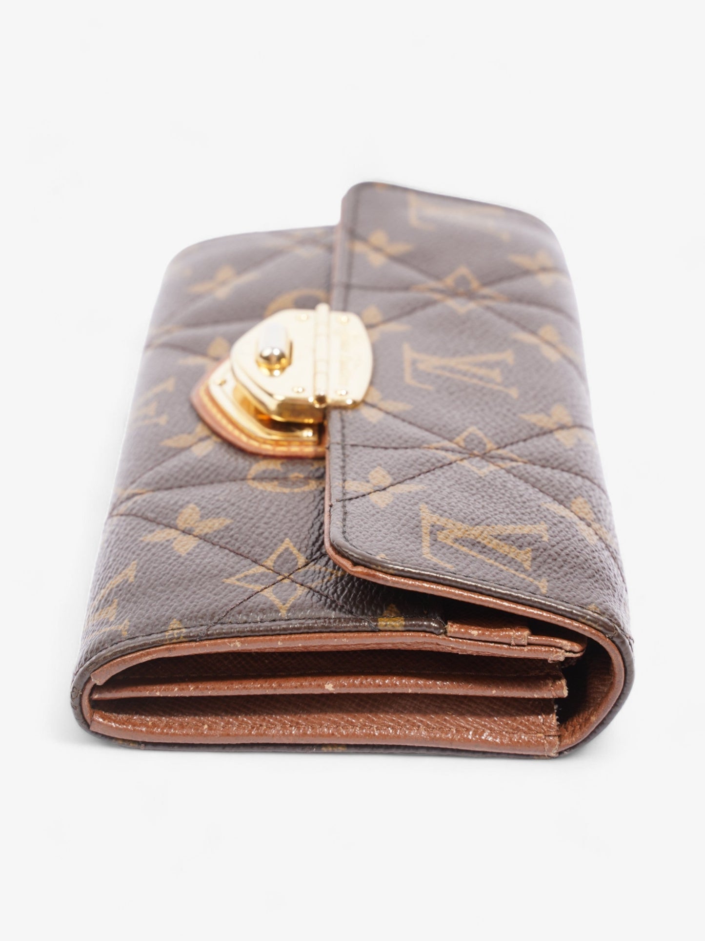 Louis Vuitton Portefeuille Sarah Long Coated Monogram Canvas Coated Canvas Wallet Case