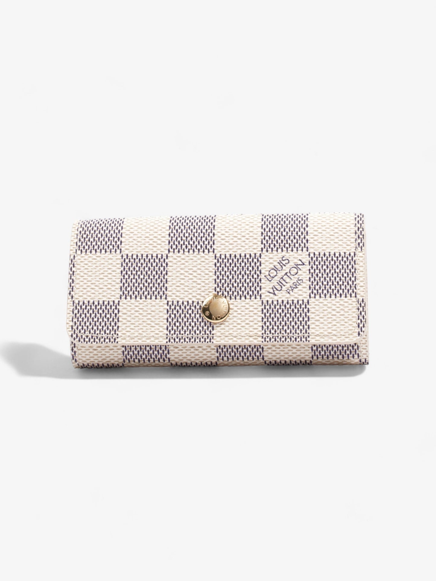 Louis Vuitton Multicles 4 Holder Azur Coated Damier Canvas Coated Canvas Apparel