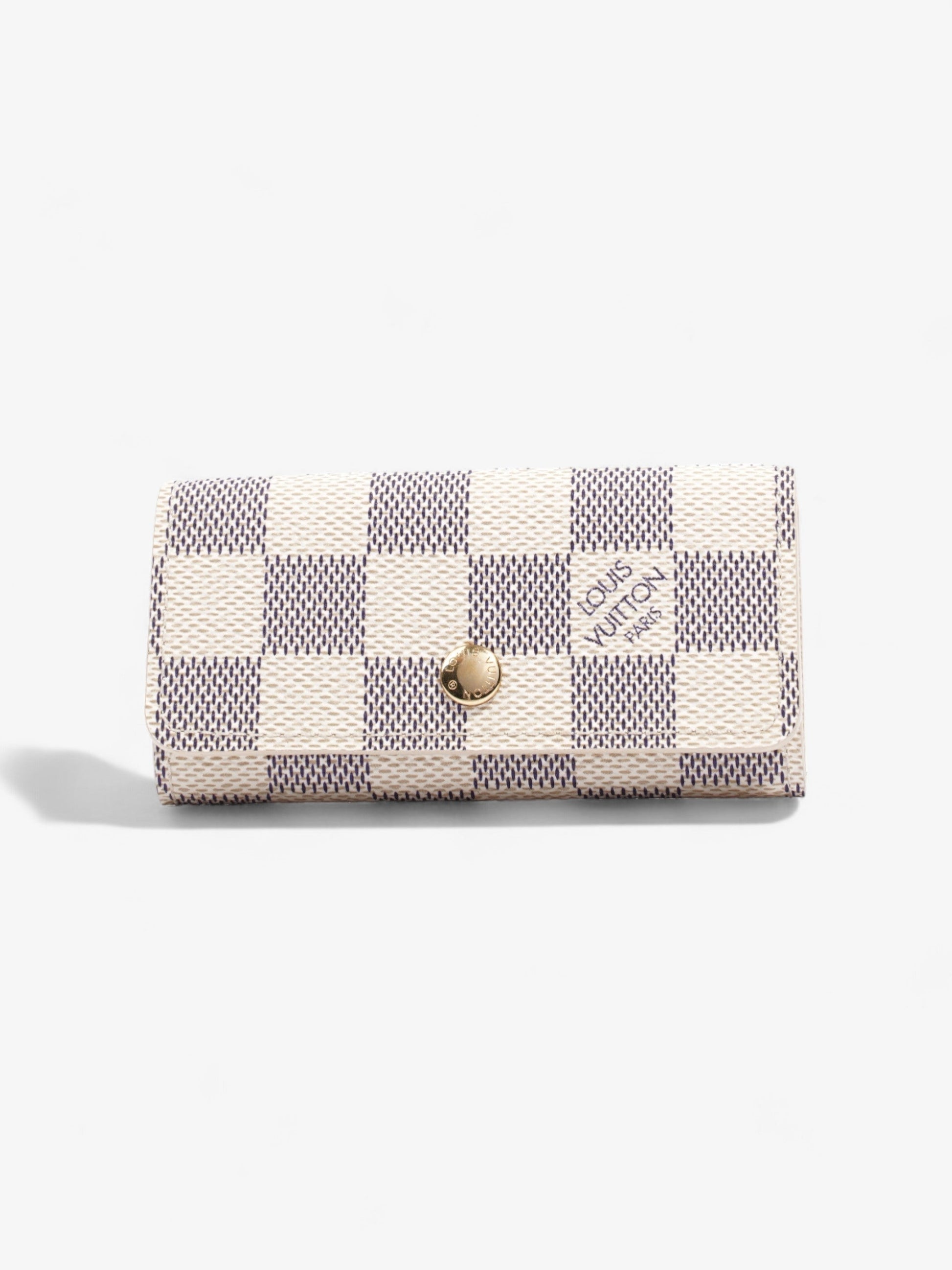 Louis Vuitton Multicles 4 Holder Azur Coated Damier Canvas Coated Canvas Apparel
