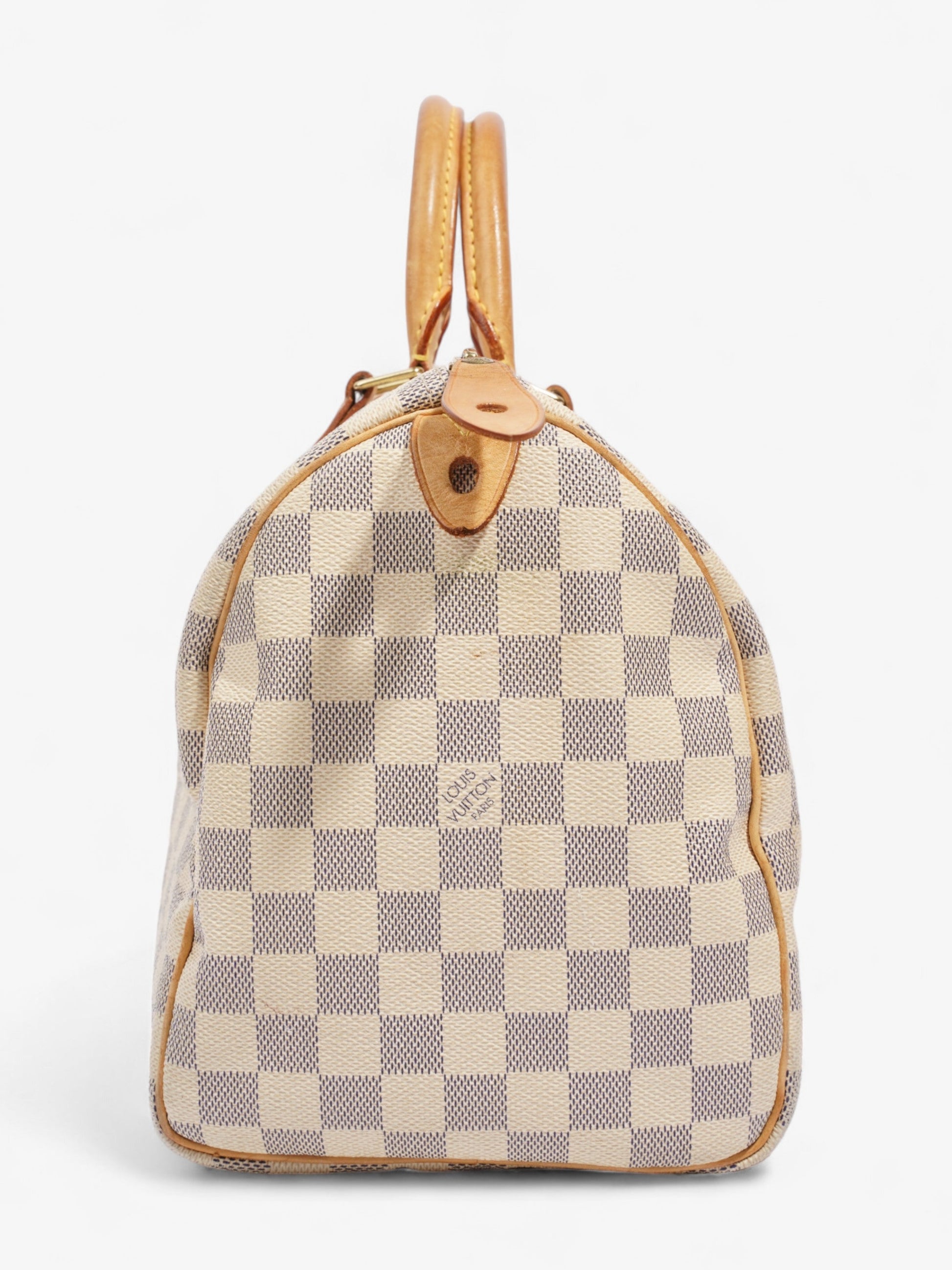 Louis Vuitton Speedy Azur Coated 30 Canvas Coated Canvas Damier Apparel Canvas 32