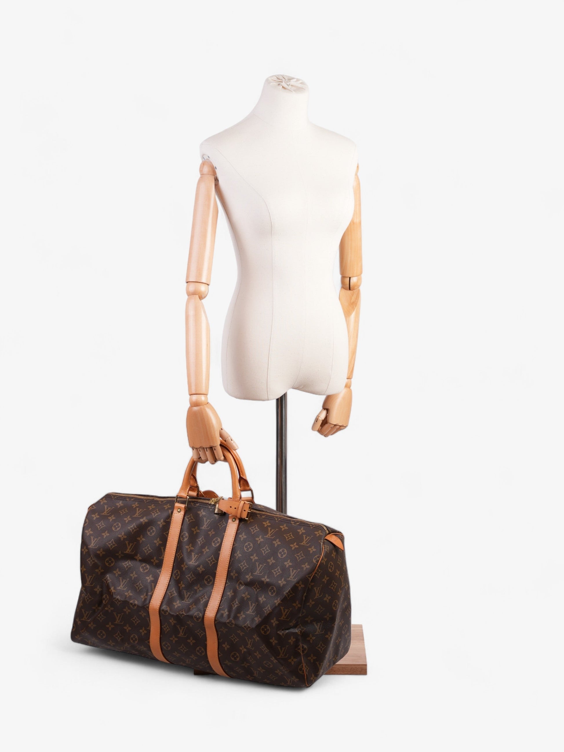 Louis Vuitton Keepall Coated 55 Monogram Canvas Coated Canvas Apparel Canvas 72