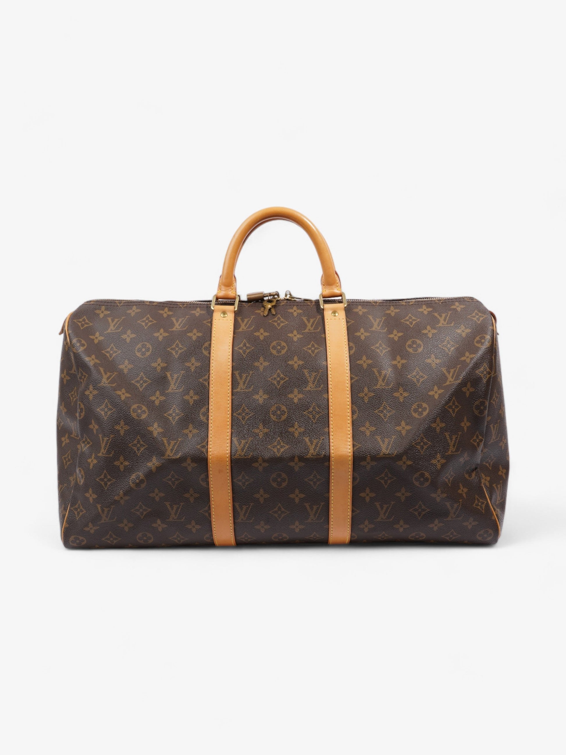 Louis Vuitton Keepall Coated 50 Monogram Canvas Coated Canvas Apparel Canvas 80