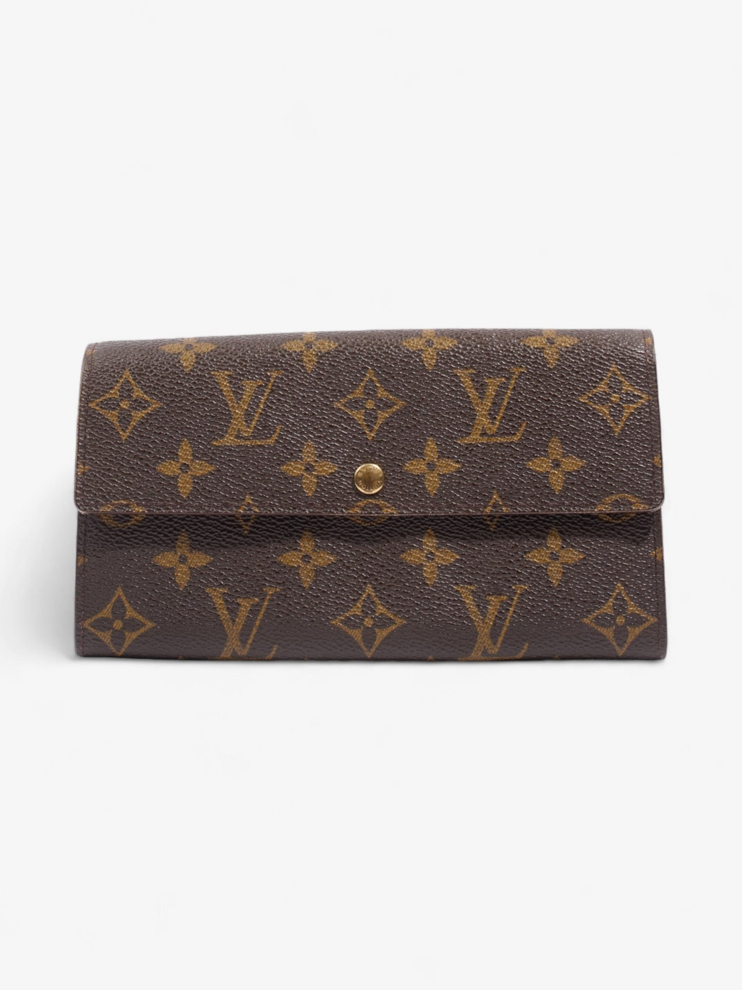 Louis Vuitton Portefeuille International Coated Monogram Canvas Coated Canvas Wallet Case