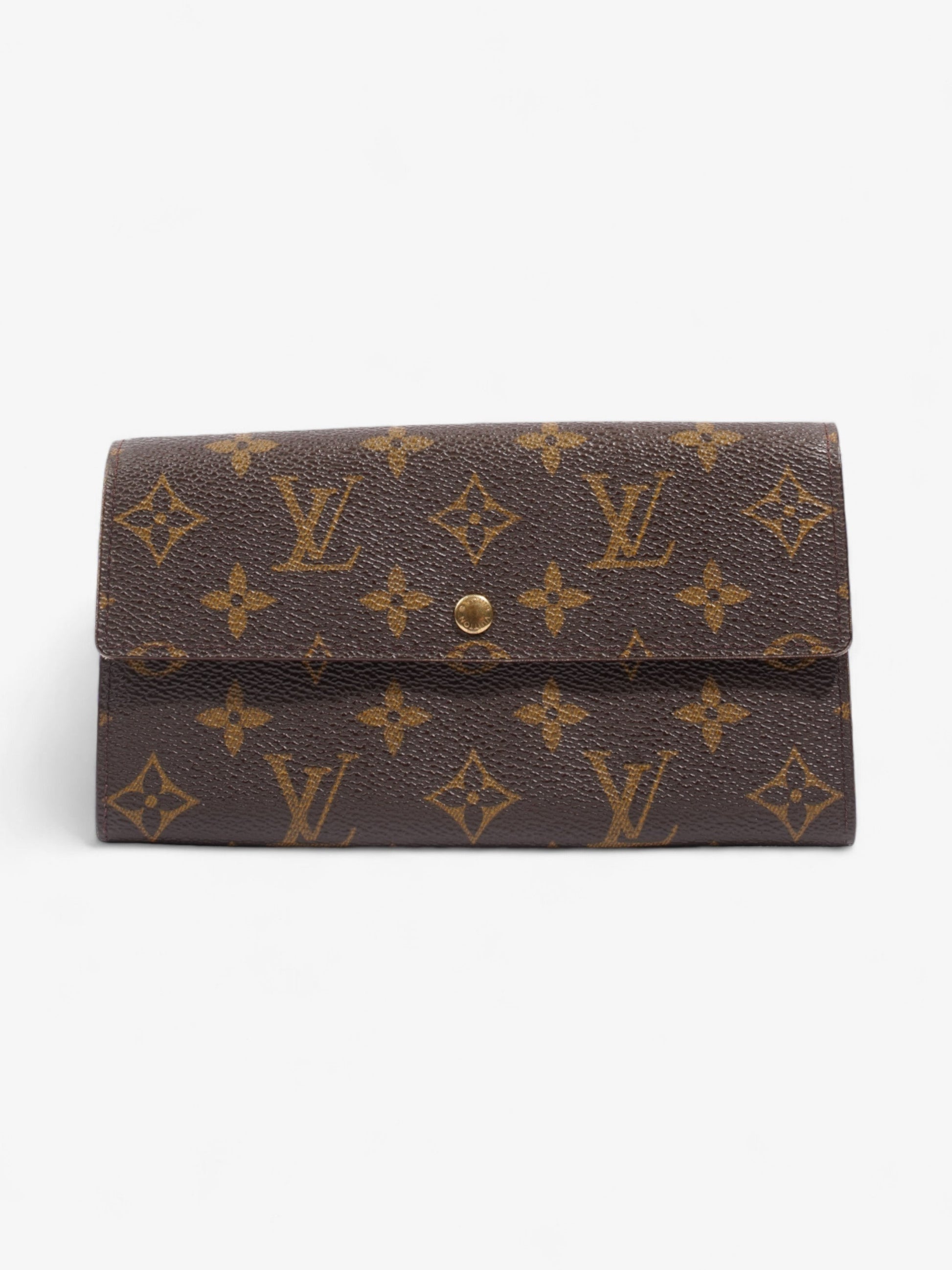 Louis Vuitton Portefeuille International Coated Monogram Canvas Coated Canvas Wallet Case