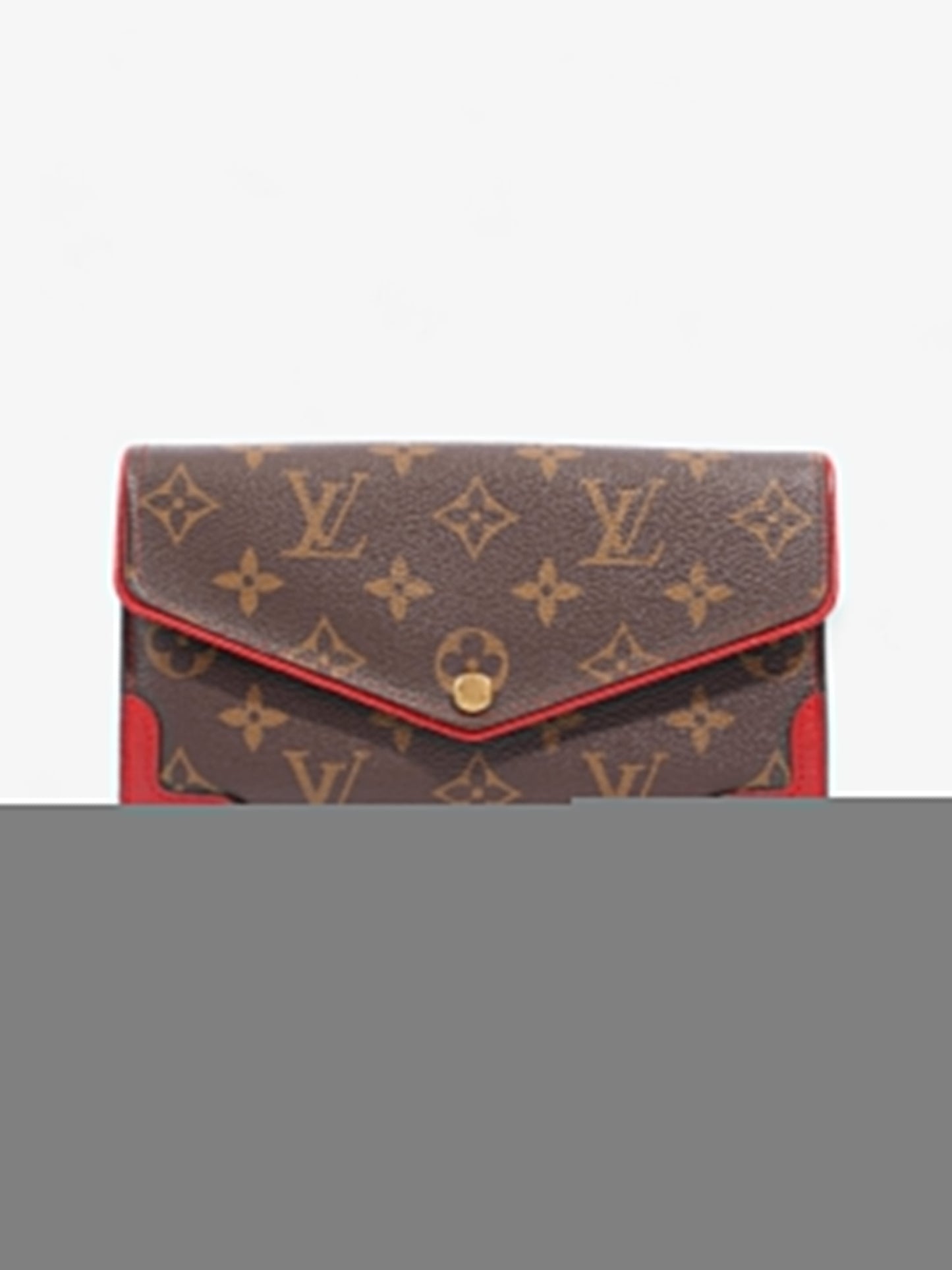 Louis Vuitton Portefeuille Sarah Retiro Coated Monogram Red Canvas Coated Canvas Apparel