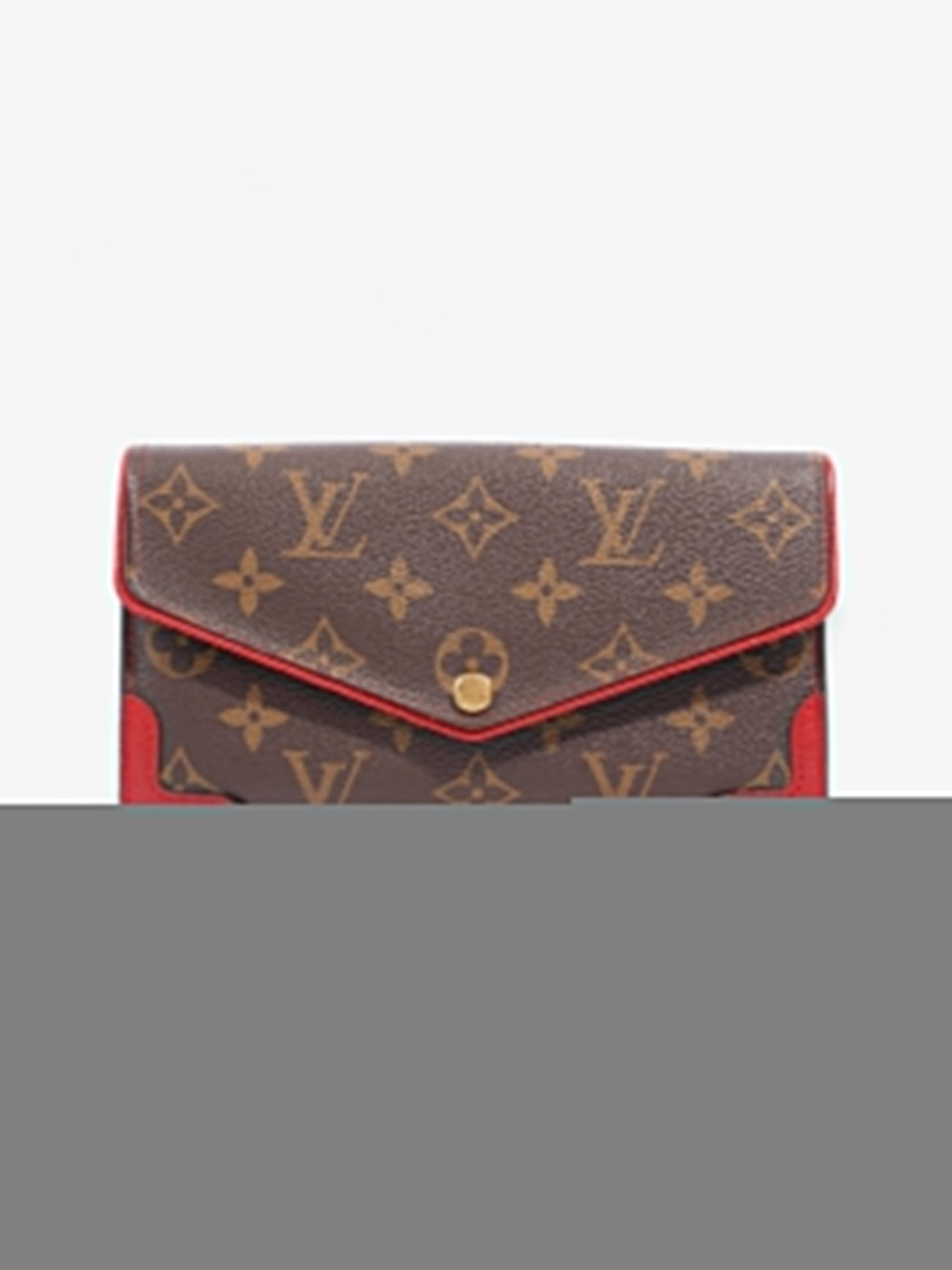 Louis Vuitton Portefeuille Sarah Retiro Coated Monogram Red Canvas Coated Canvas Apparel