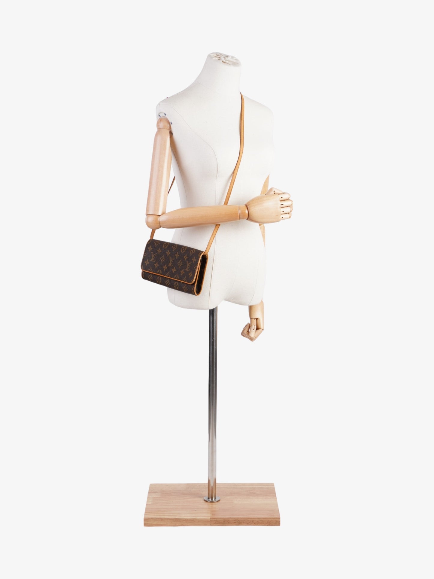 Louis Vuitton Twin Pochette Coated Monogram GM Canvas Coated Canvas Apparel Gm 11