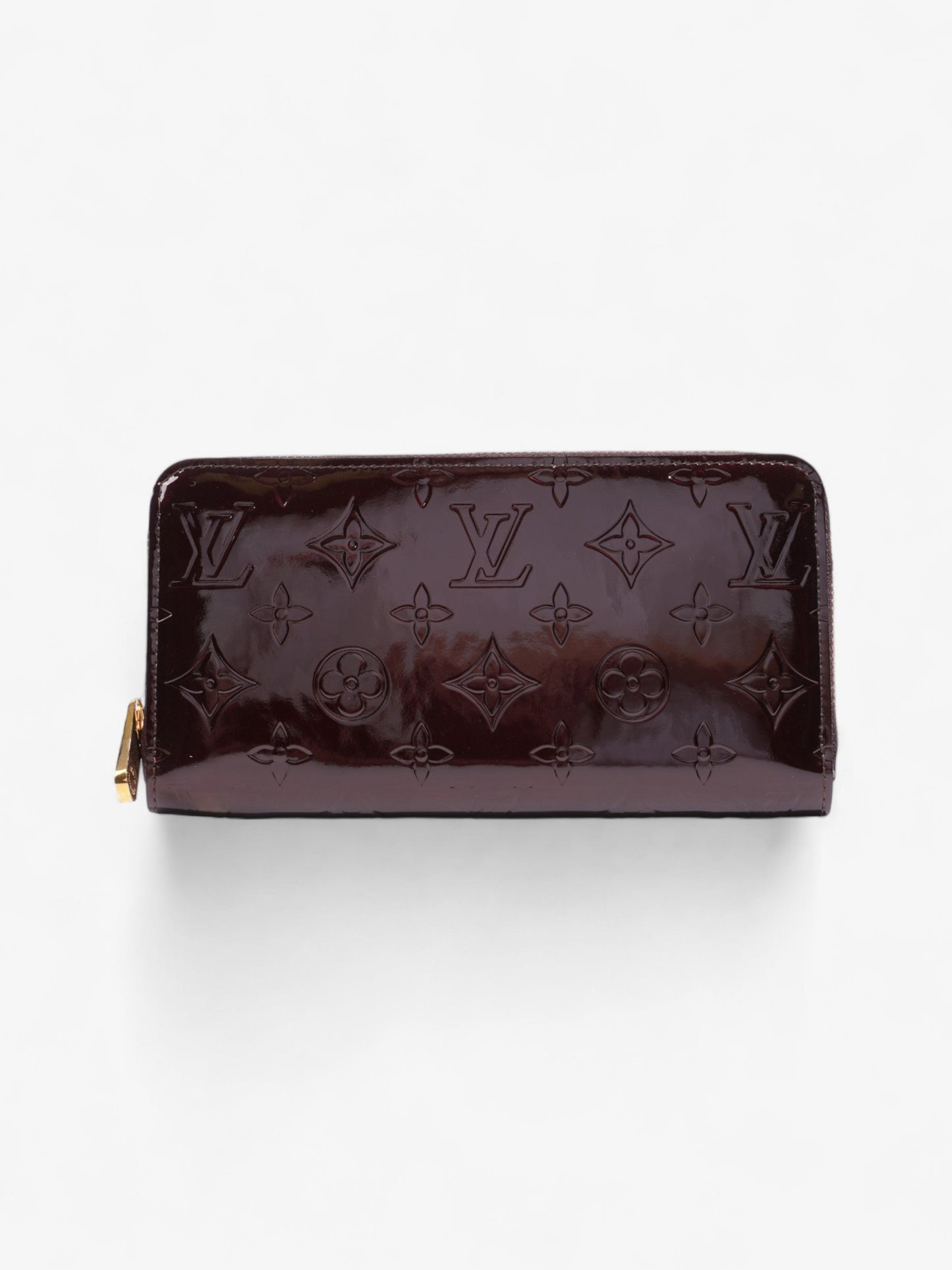 Louis Vuitton Zippy Amarante Vernis Leather Wallet Case Vernis Leather