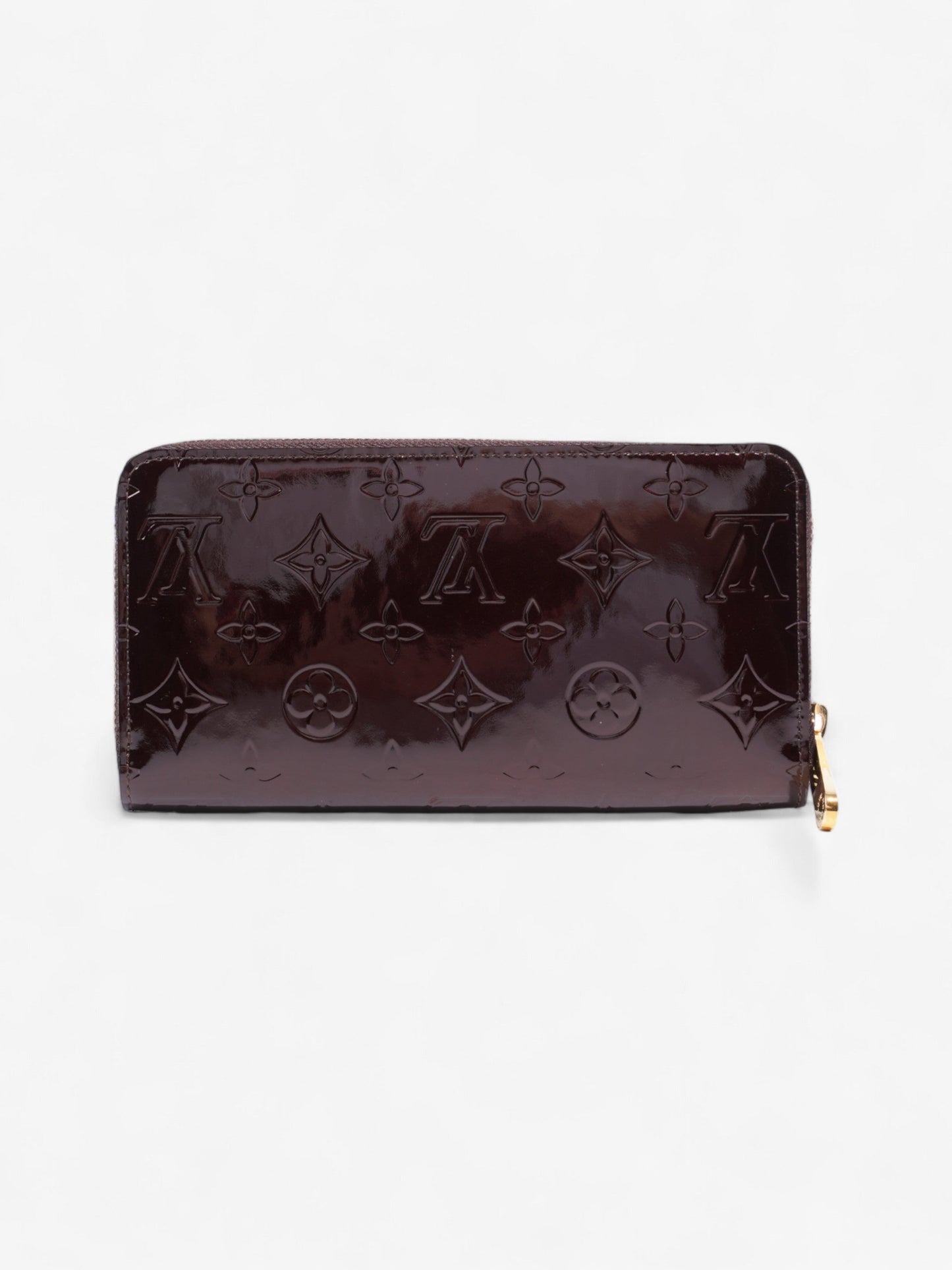 Louis Vuitton Zippy Amarante Vernis Leather Wallet Case Vernis Leather