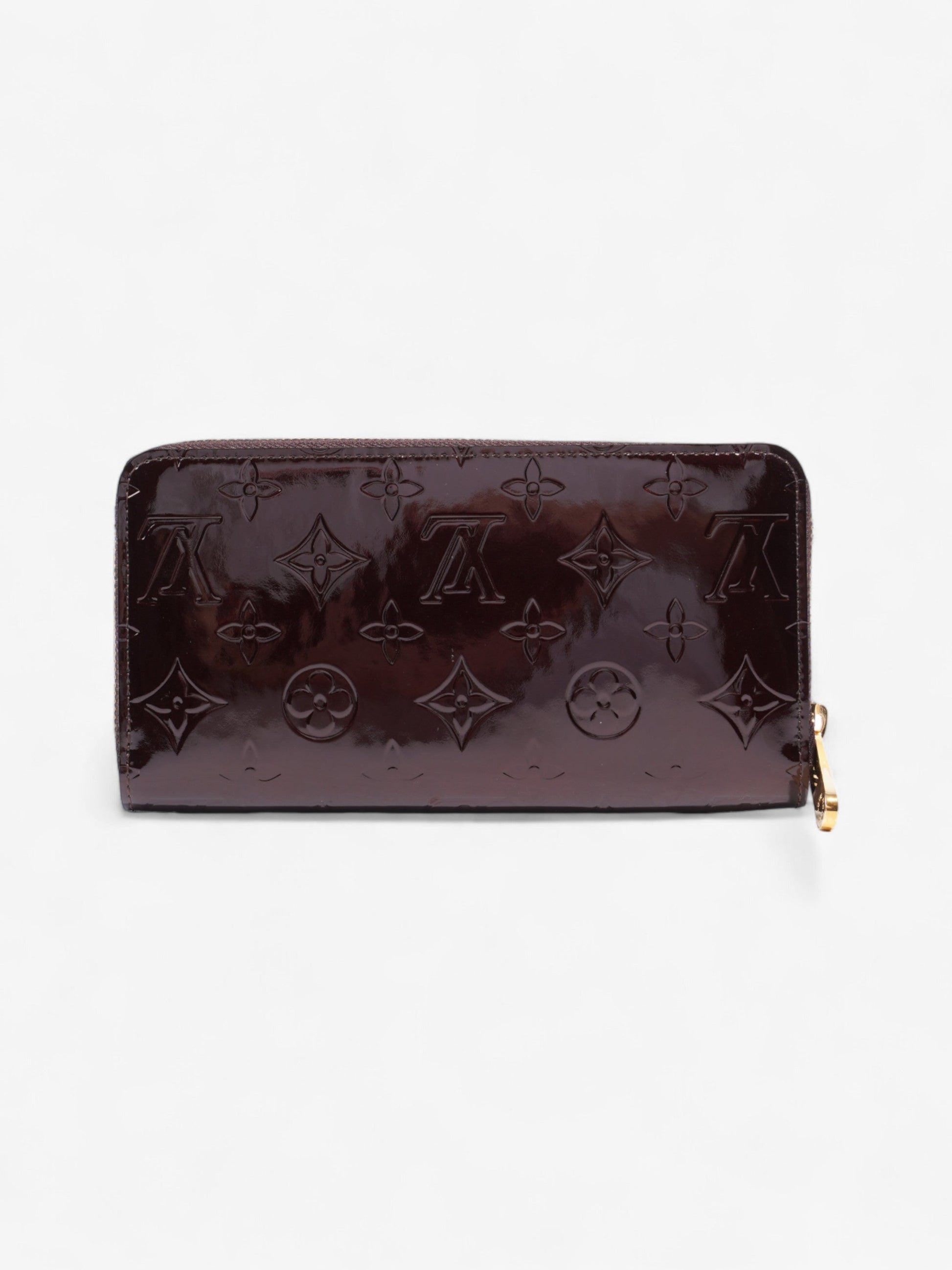 Louis Vuitton Zippy Amarante Vernis Leather Wallet Case Vernis Leather