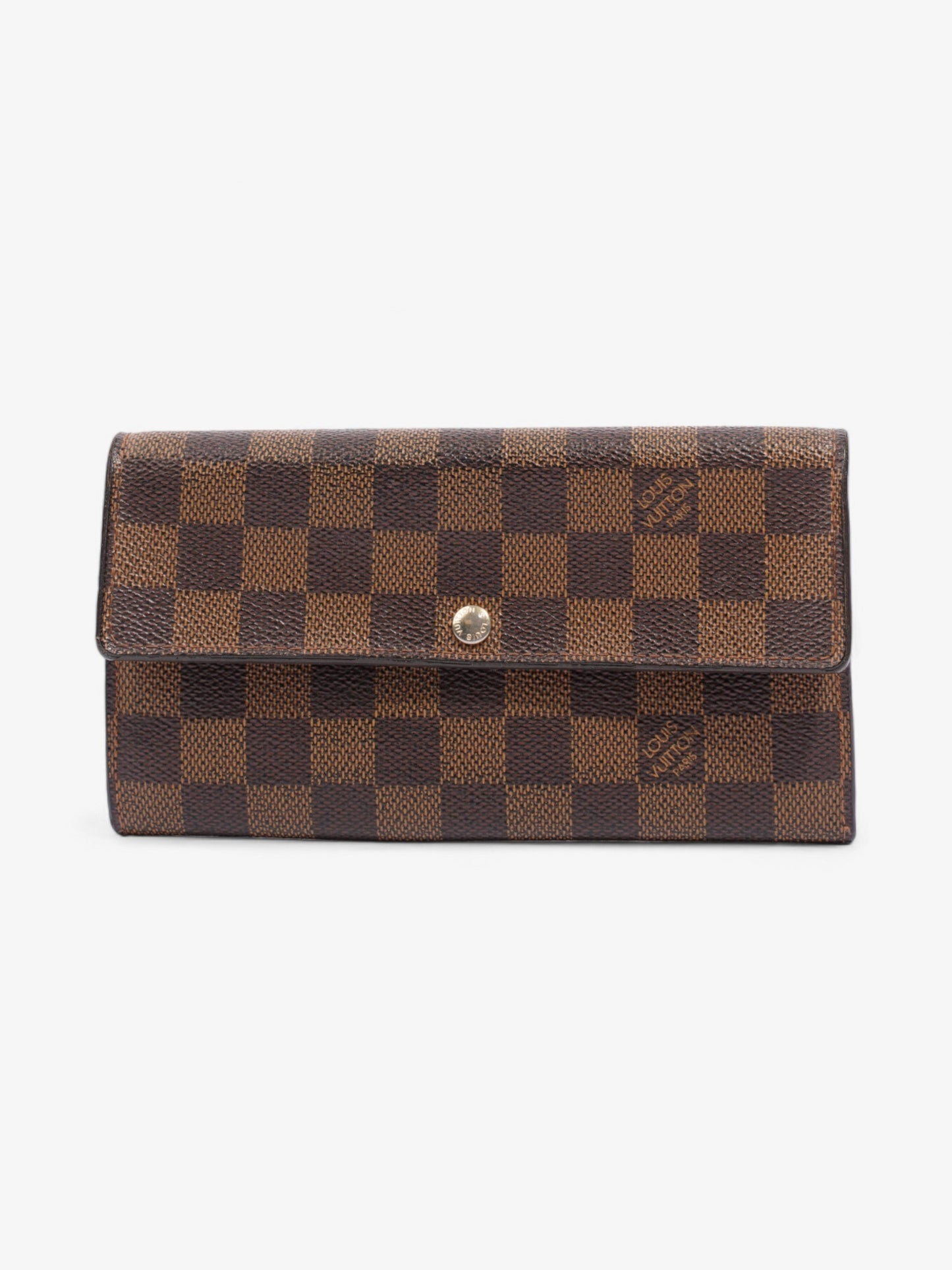 Louis Vuitton Sarah Ebene Coated Canvas Damier Wallet Case 6